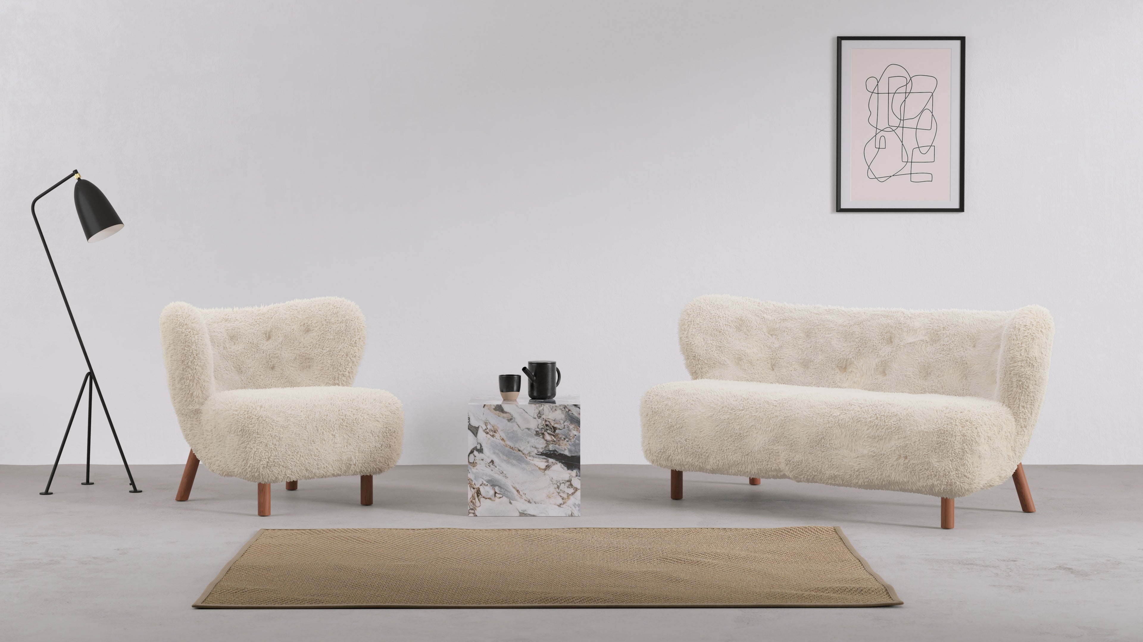 Embrace Comfort and Style Little Petra Sofa Furniture in the center of Modern Living Space