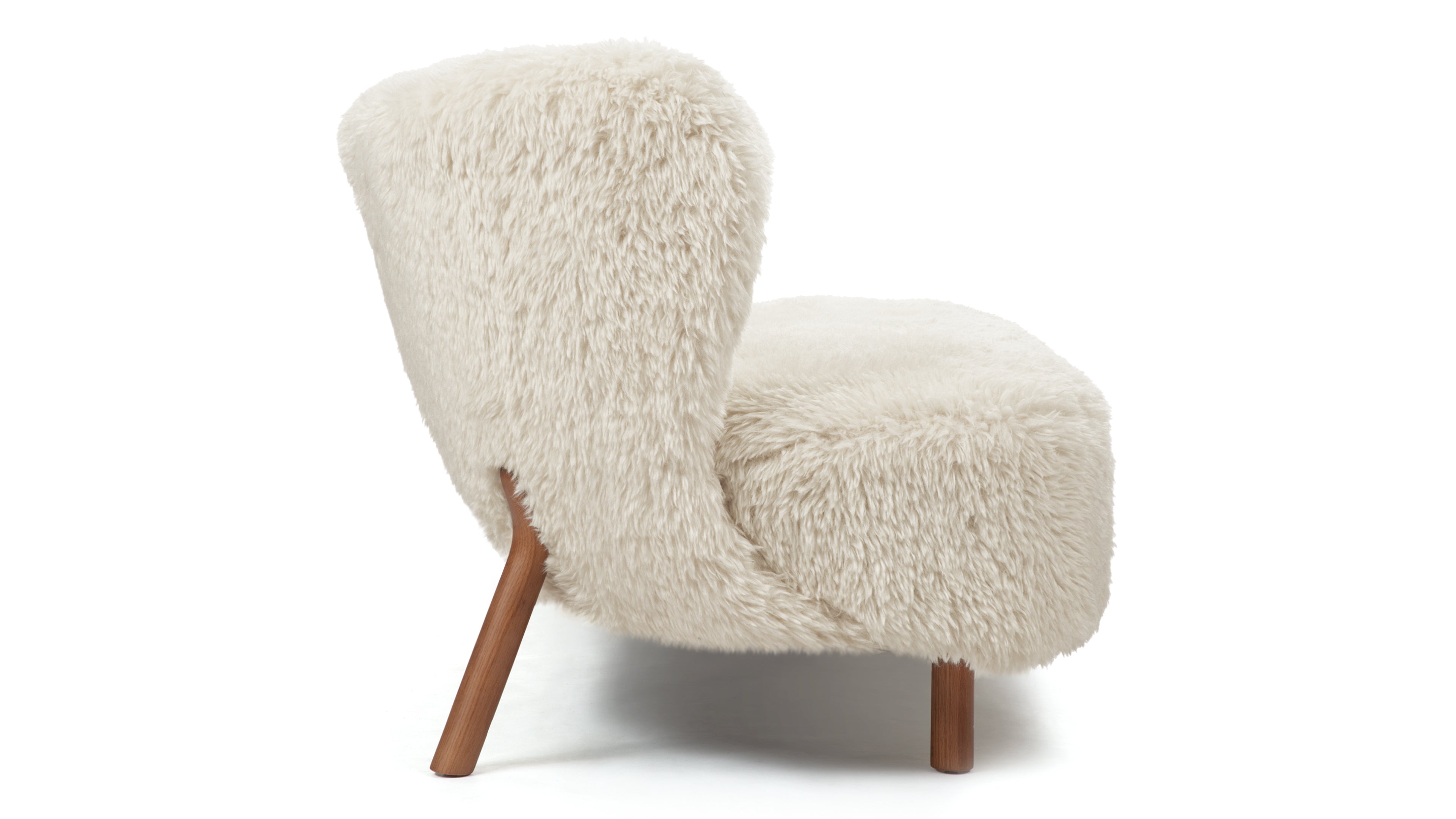 Little Petra Sofa with Sheepskin Fabric - Luxurious Lounge Seating