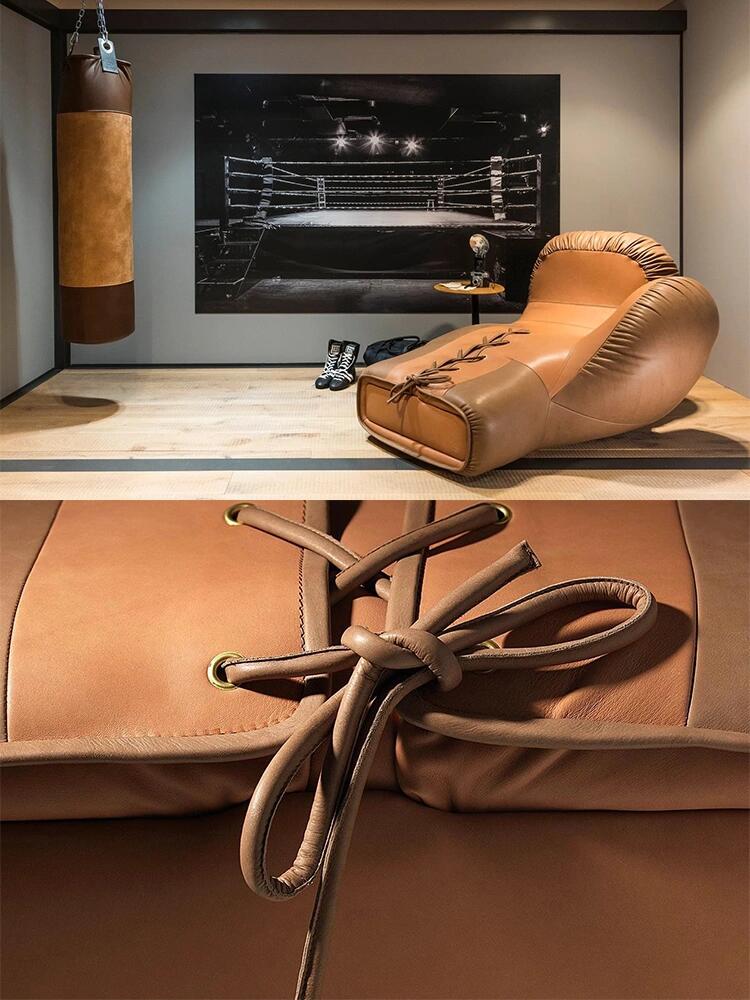 Comfort Meets Vigor: The Unique Boxing Glove Sofa