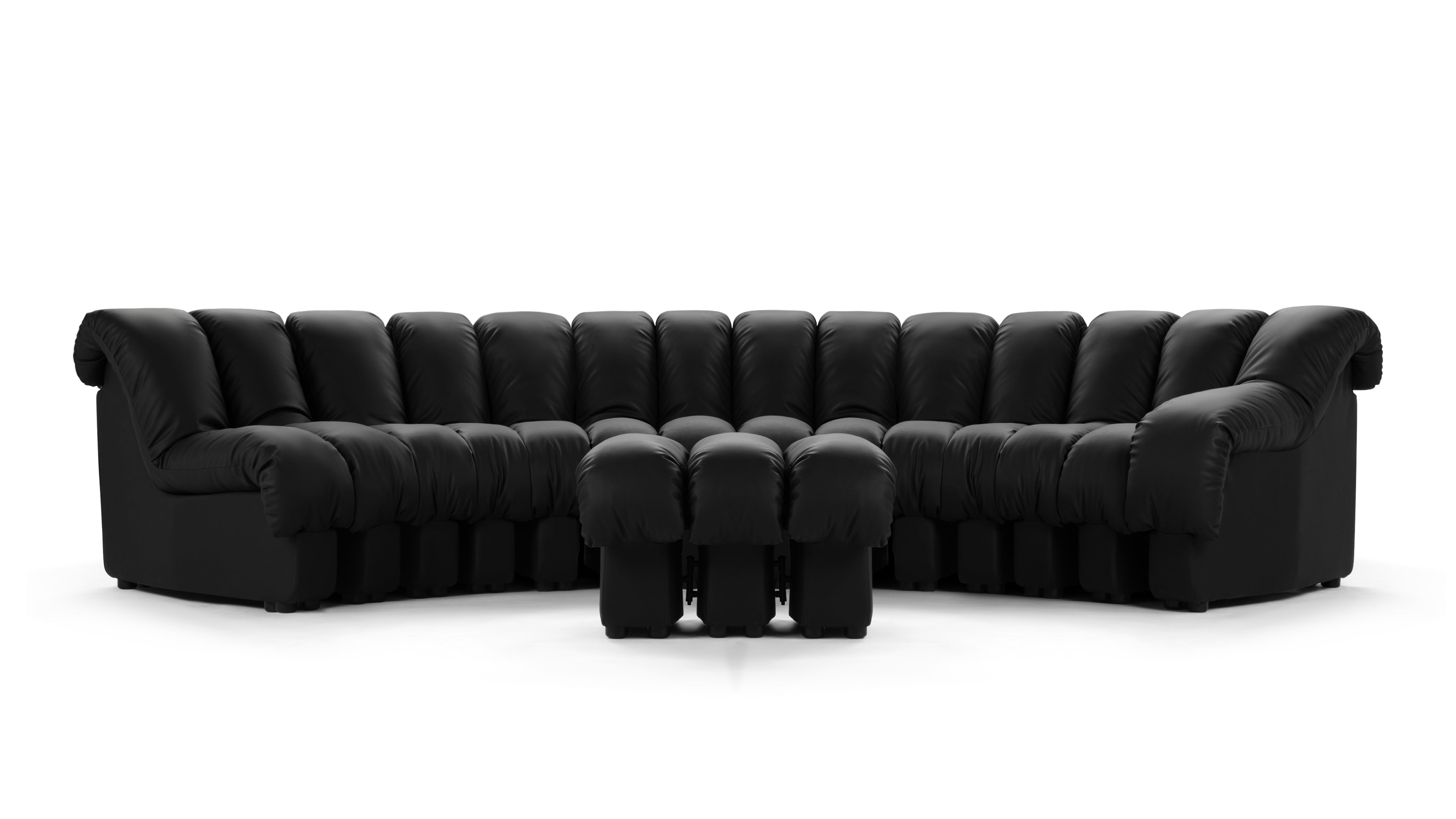 Contemporary Le Corbusier three seater sofa showcasing minimalist design and supreme comfort.