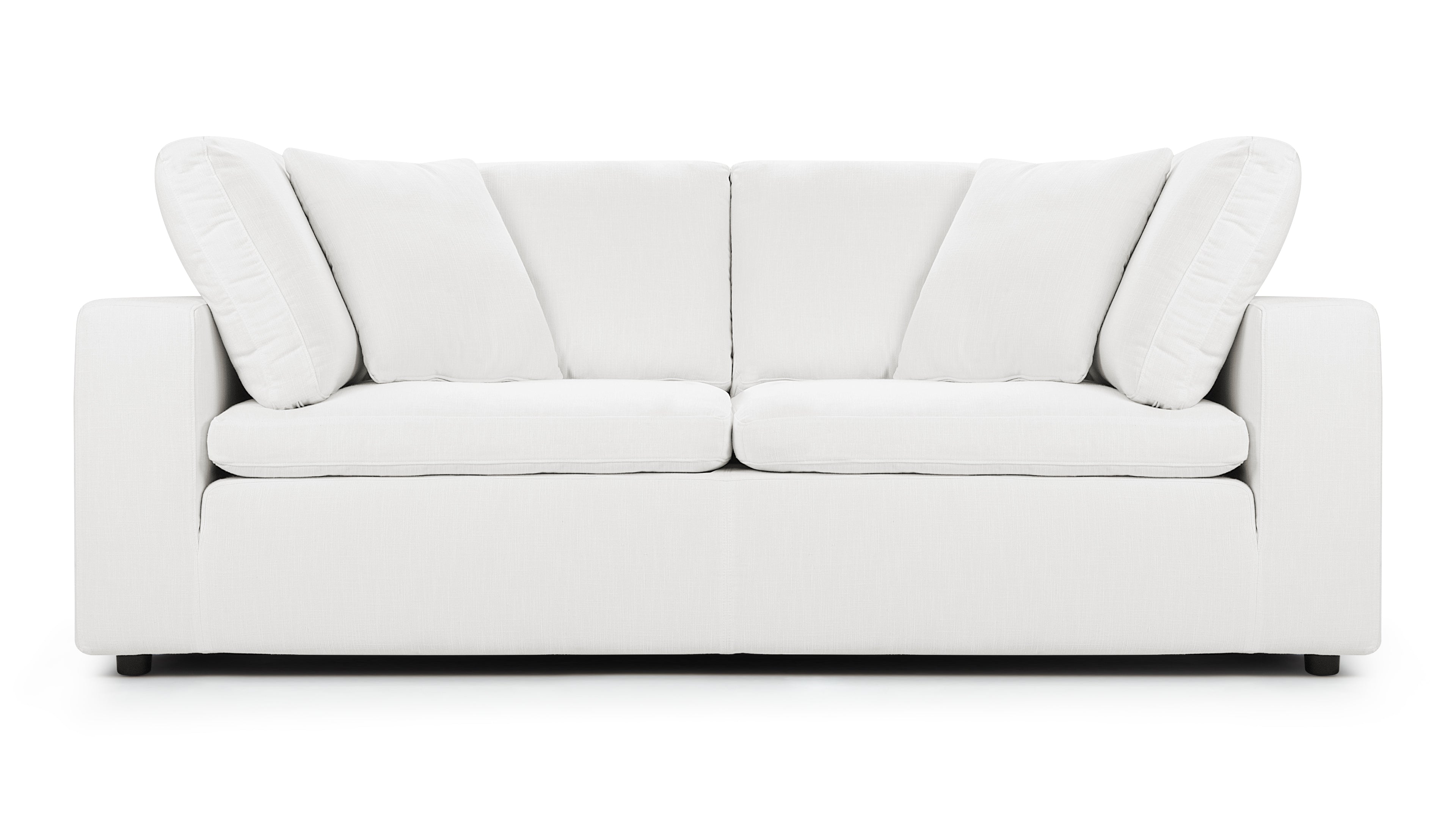 Sky Cloud Two-Seater Sectional Sofa in ivory linen for modern living rooms