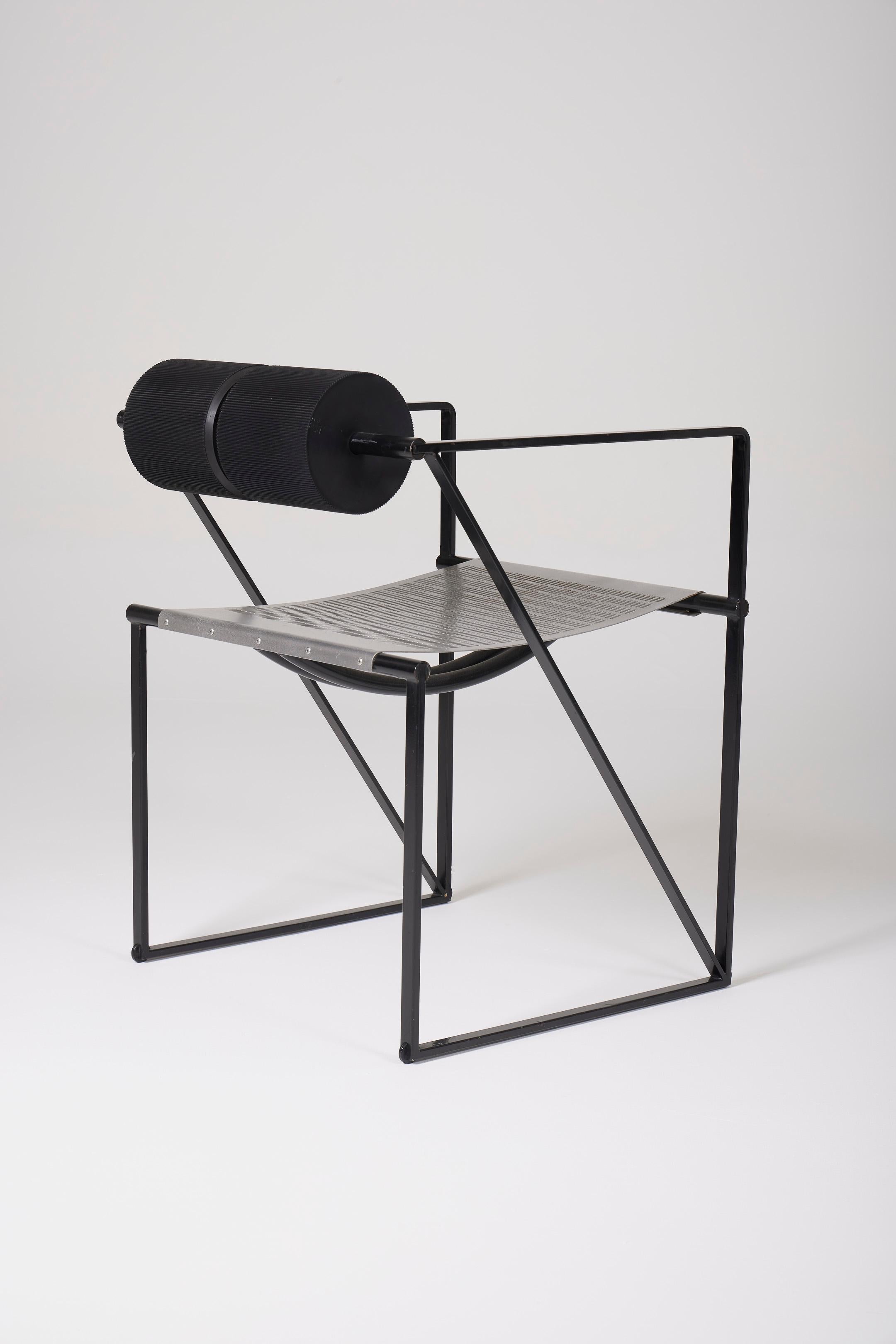 Mario Botta Seconda Chair - Postmodern Metal Armchair