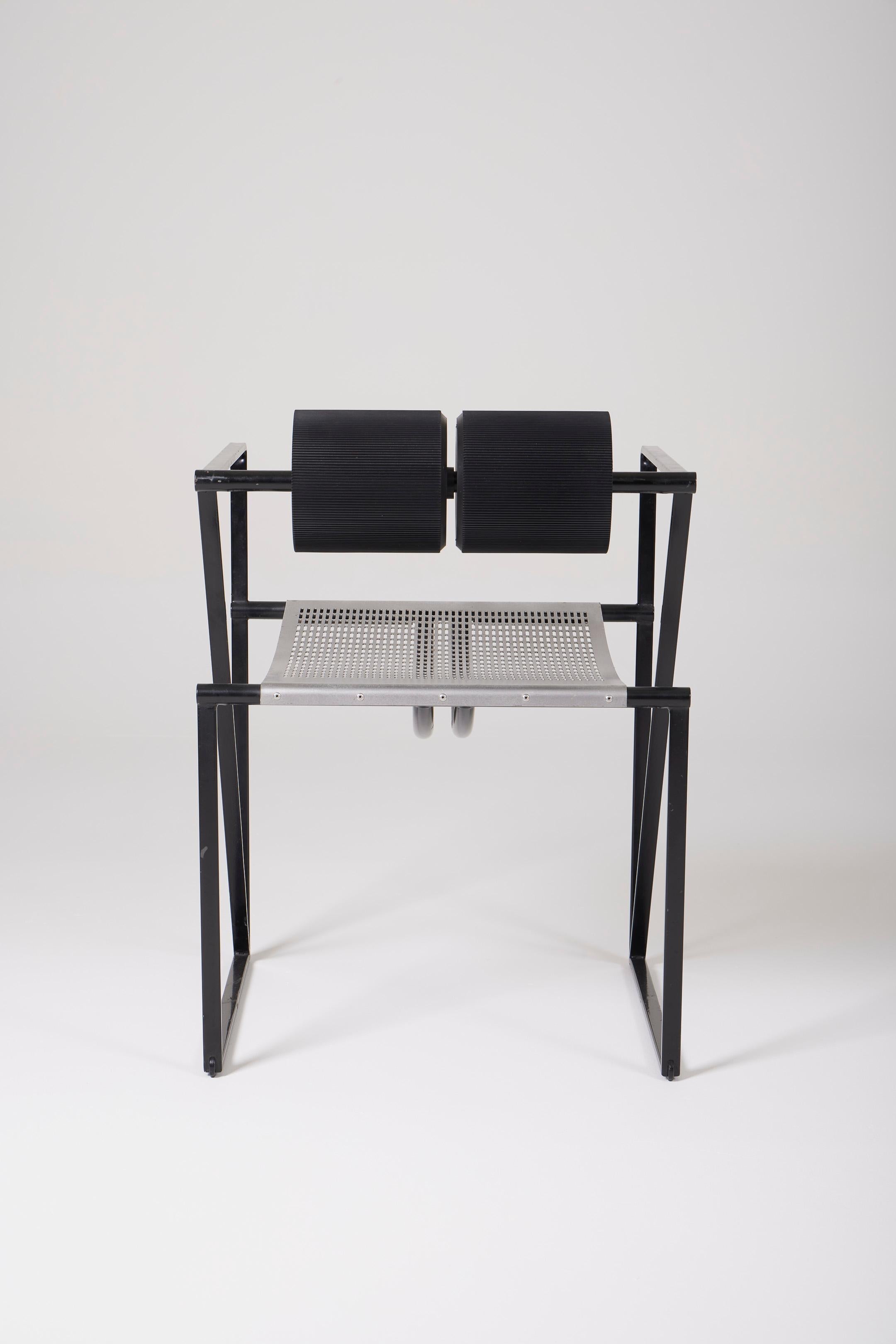 Mario Botta Seconda Chair - Postmodern Metal Armchair