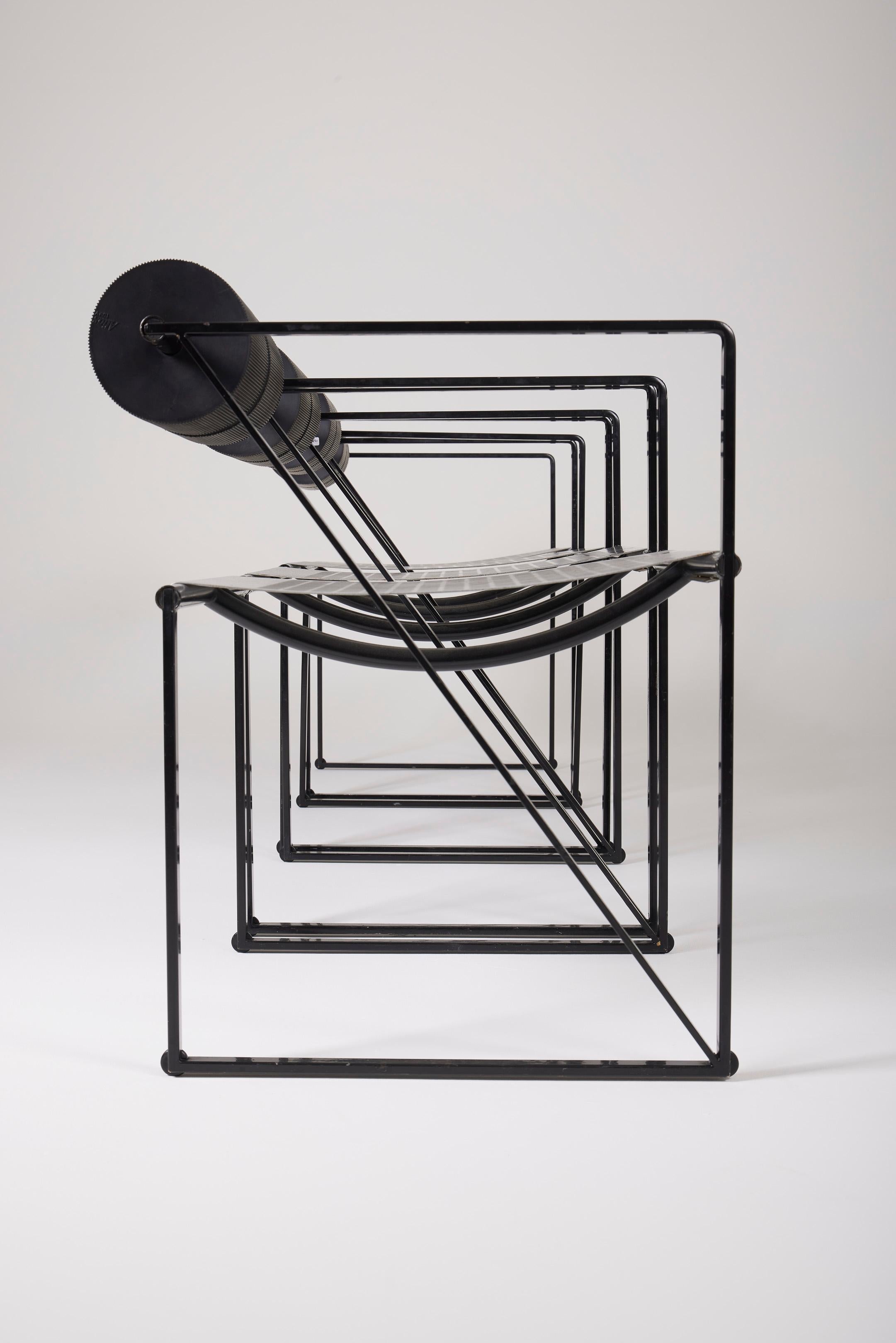 Mario Botta Seconda Chair - Postmodern Metal Armchair