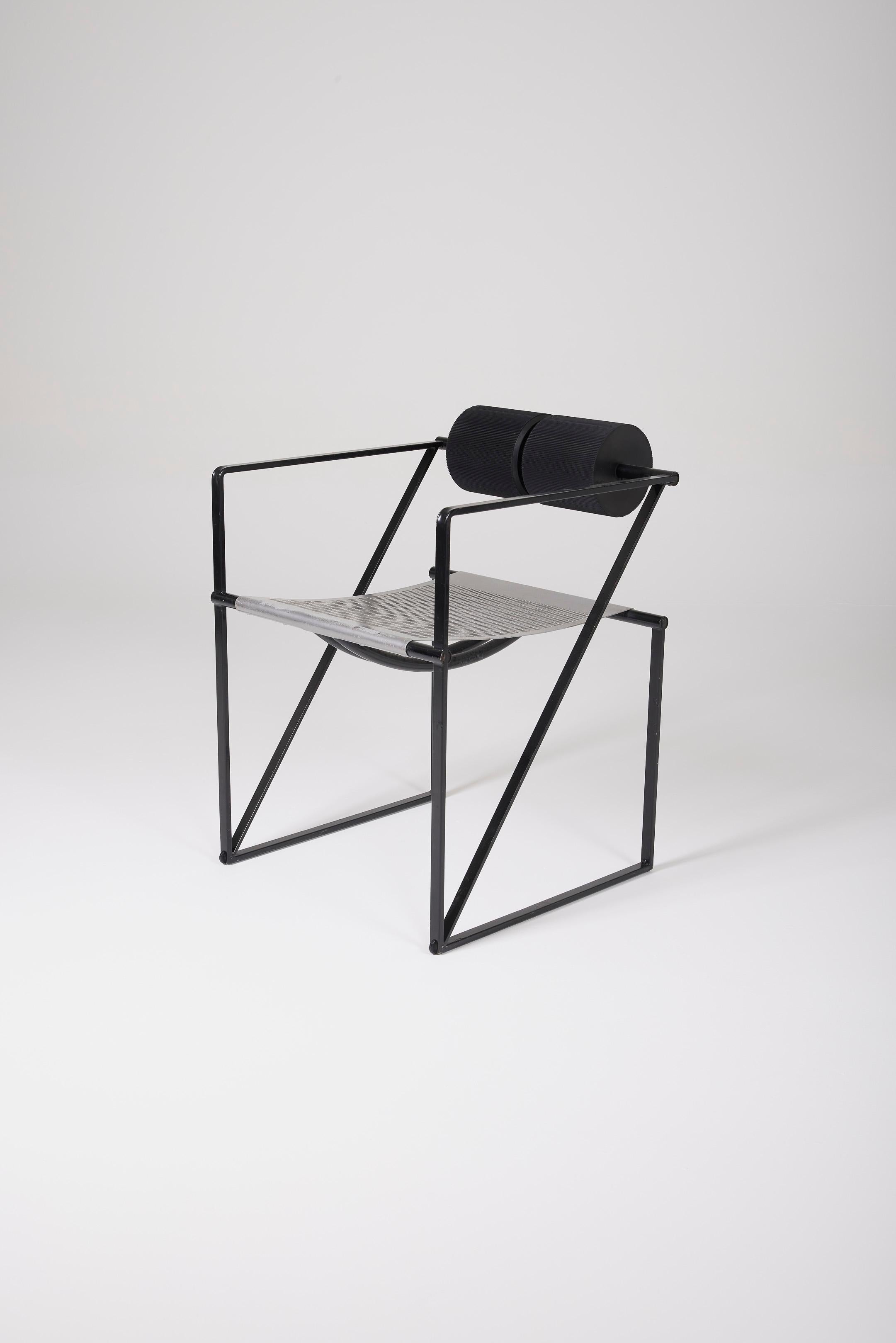 Mario Botta Seconda Chair - Postmodern Metal Armchair
