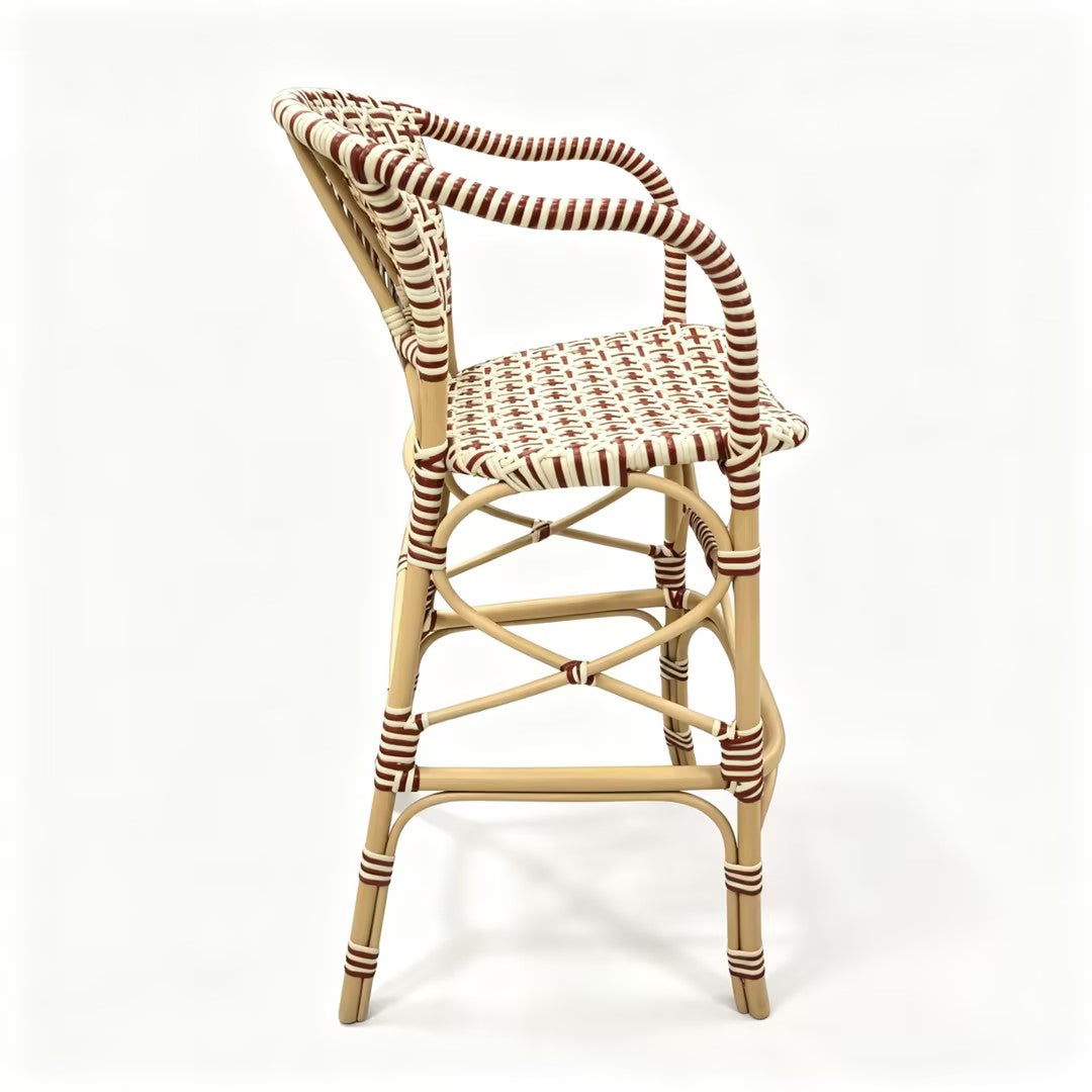 French Bistro Rattan Bar Stool