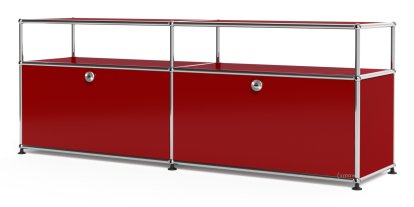 Haller-inspired Lowboard with Dual Storage Compartments & Open Shelf
