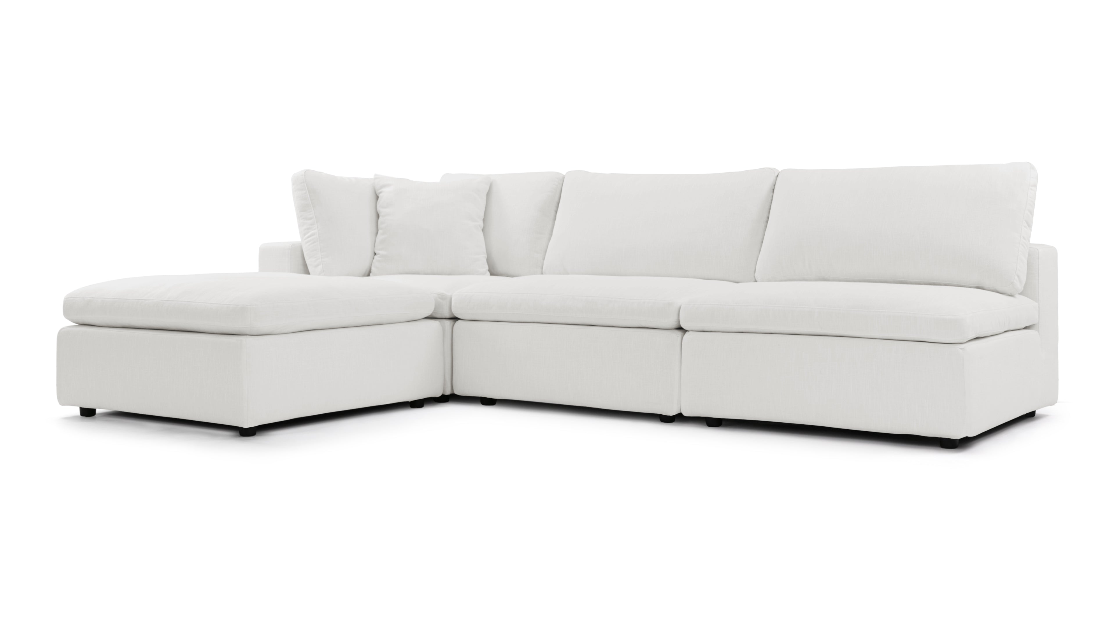 Modular and elegant Sky Cloud sectional sofa in a contemporary home setting.