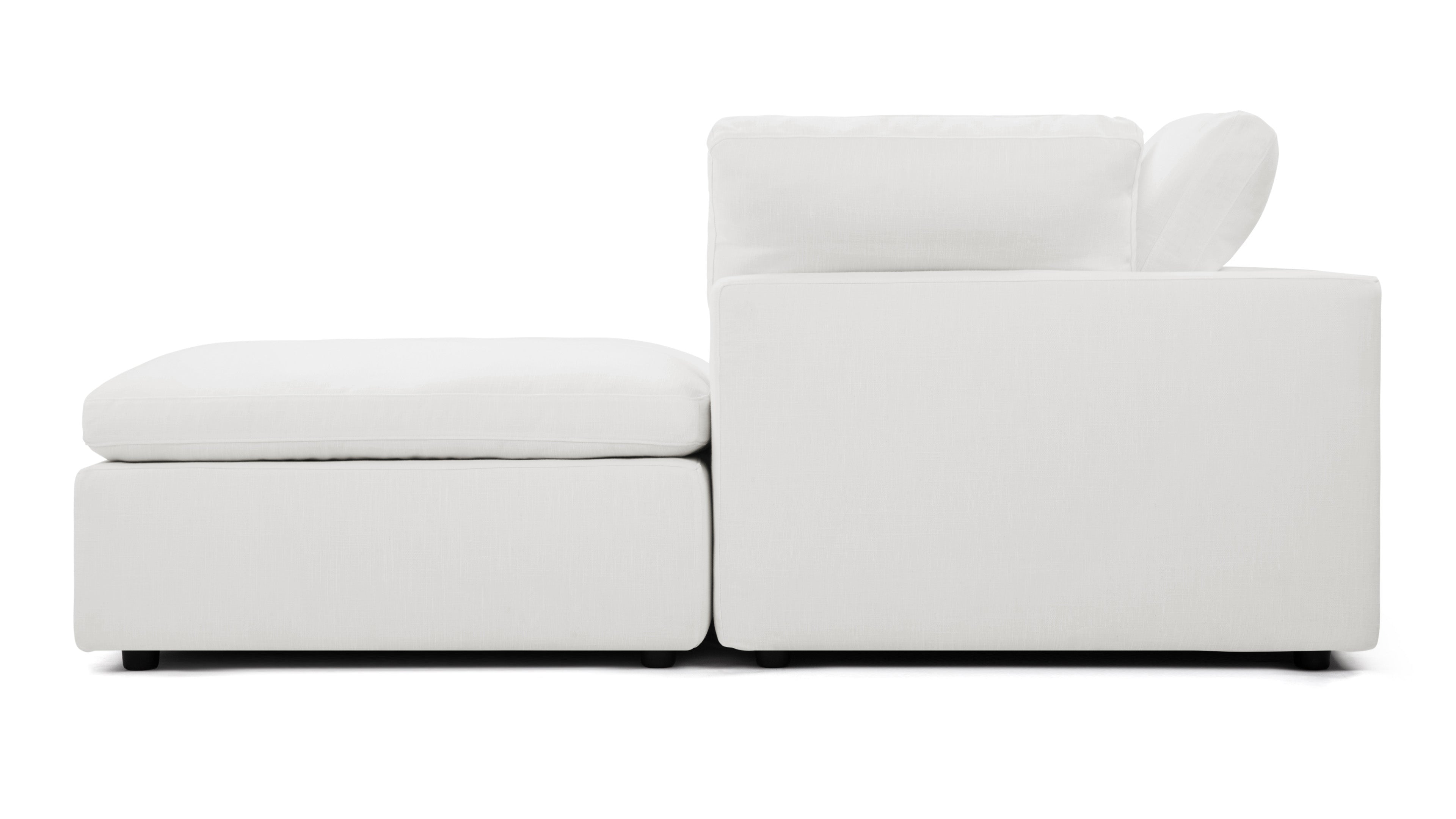 Cloud sofa sectional featuring deep cushioned comfort for relaxation.