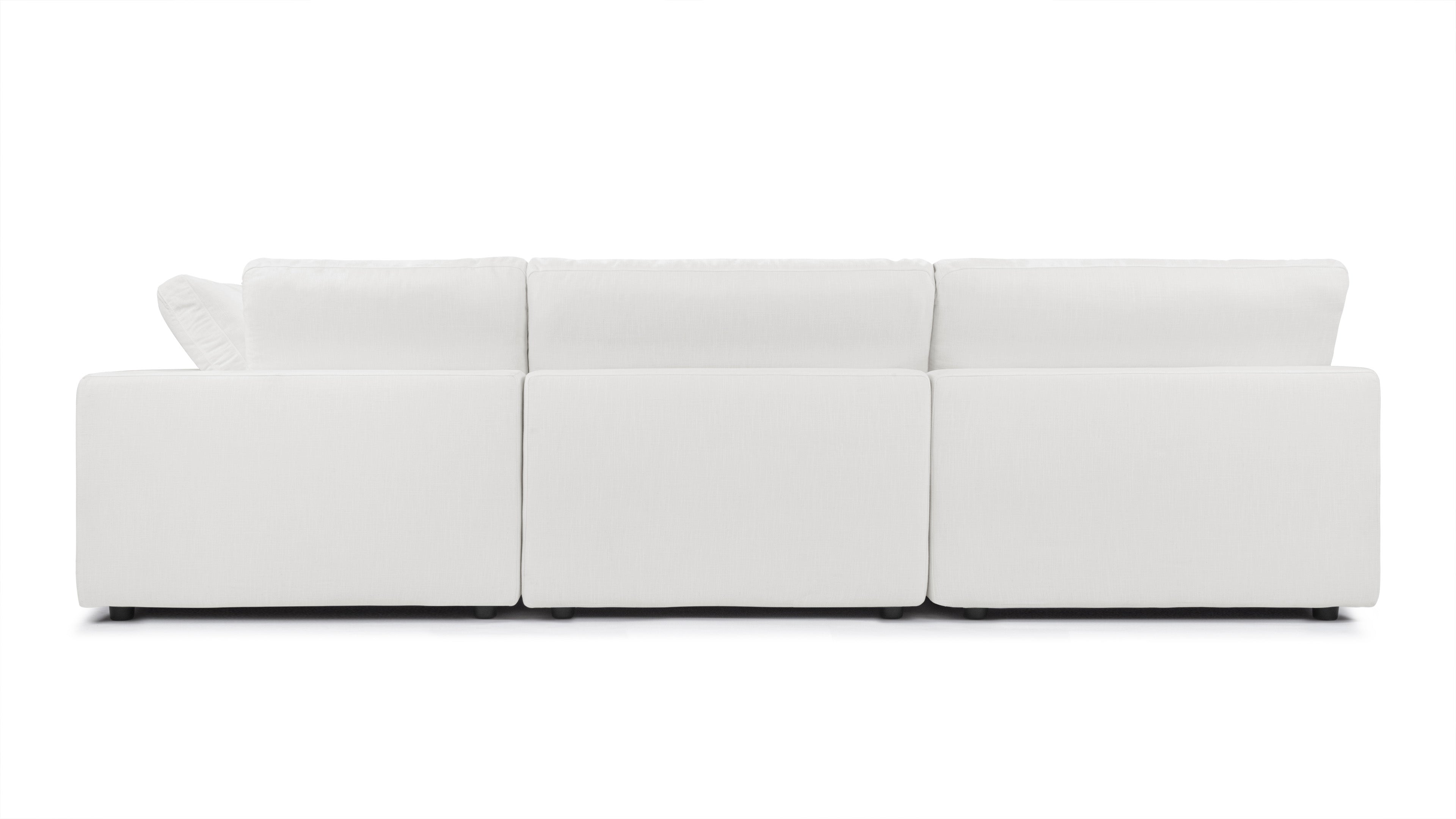 Sky Cloud three-seater sectional for a luxurious and spacious living room.