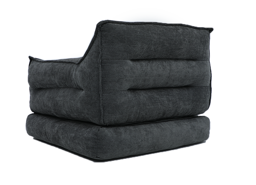 Plush Convertible Lounge Chair | 2-in-1 Floor Sofa & Guest Bed