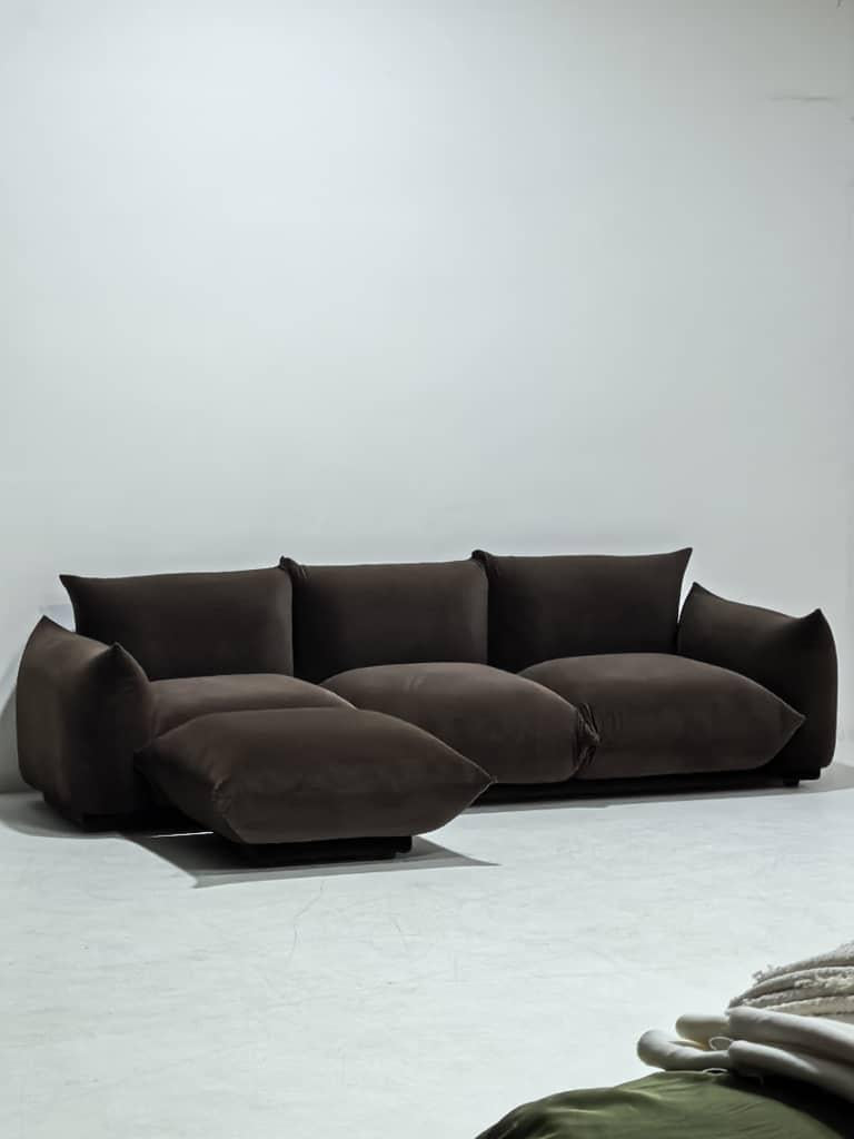 Spice Velvet Marenco Three Seater Sofa