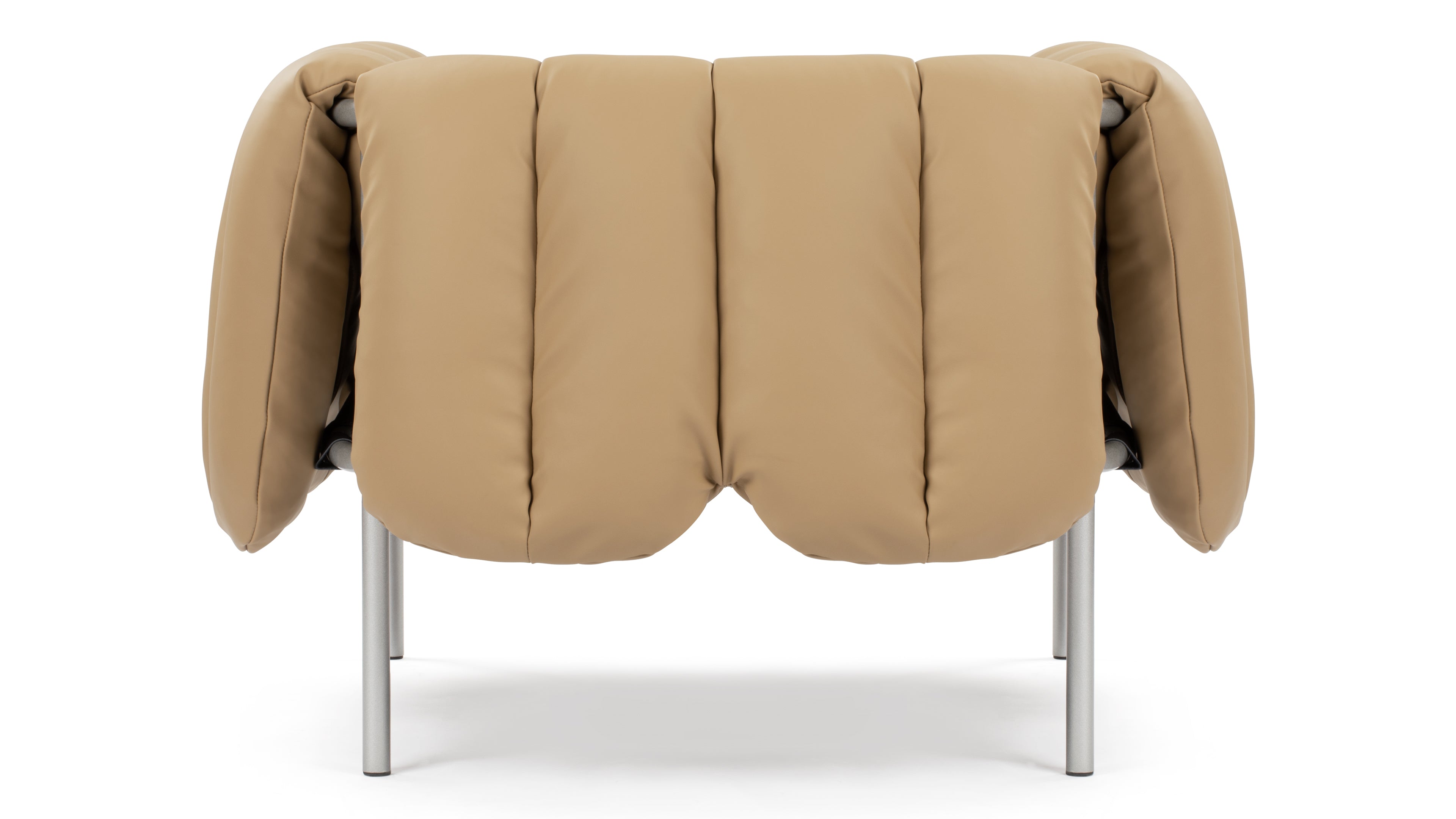 Puffy - Puffy Lounge Chair, Tuscan Tan Vegan Leather