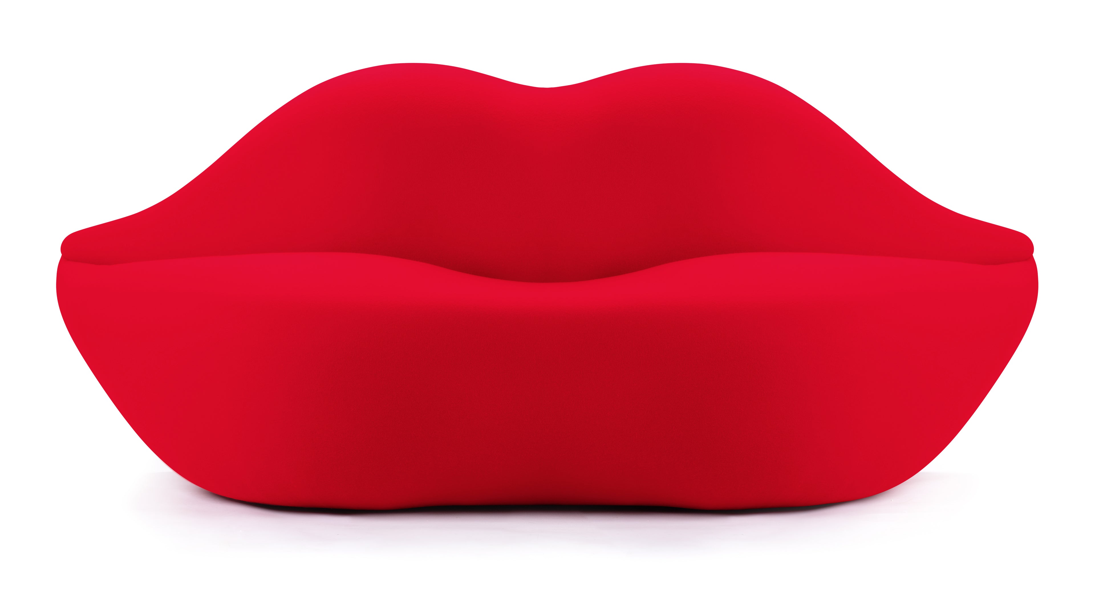 Bocca Lips Sofa in Red Cashmere Wool - Modern Living Spaces Elegance