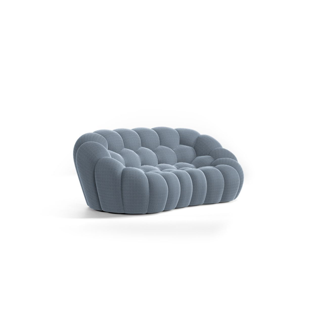 Sofa and loveseat set by Pierre Paulin, offering a cocoon-like embrace for ultimate relaxation.