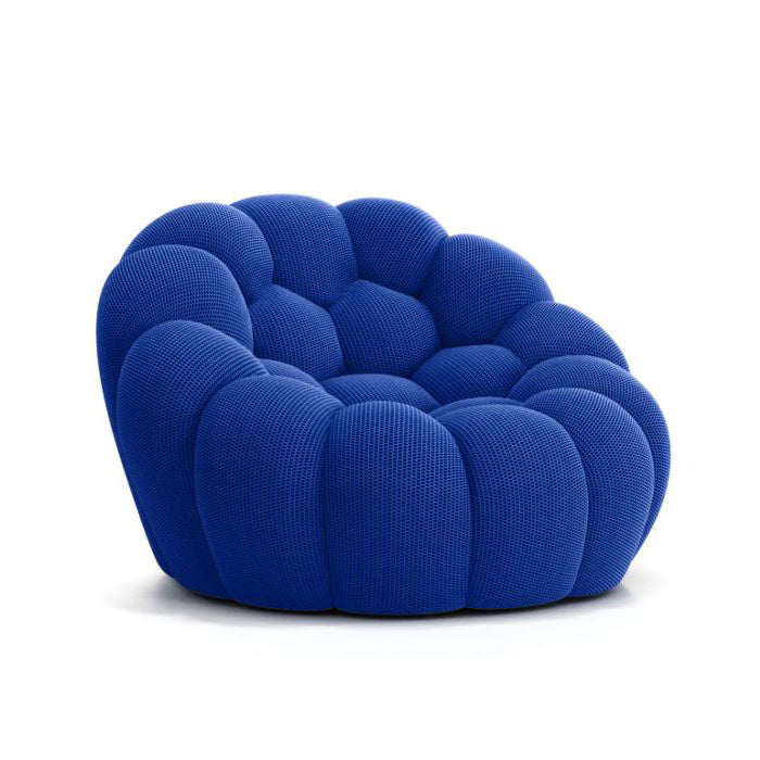 Contemporary living room sofa featuring Pierre Paulin's iconic spherical design.