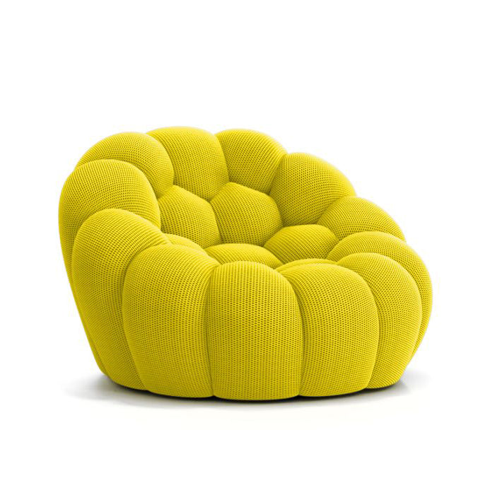 Contemporary loveseat by Pierre Paulin, enhancing living spaces with its rounded shape.