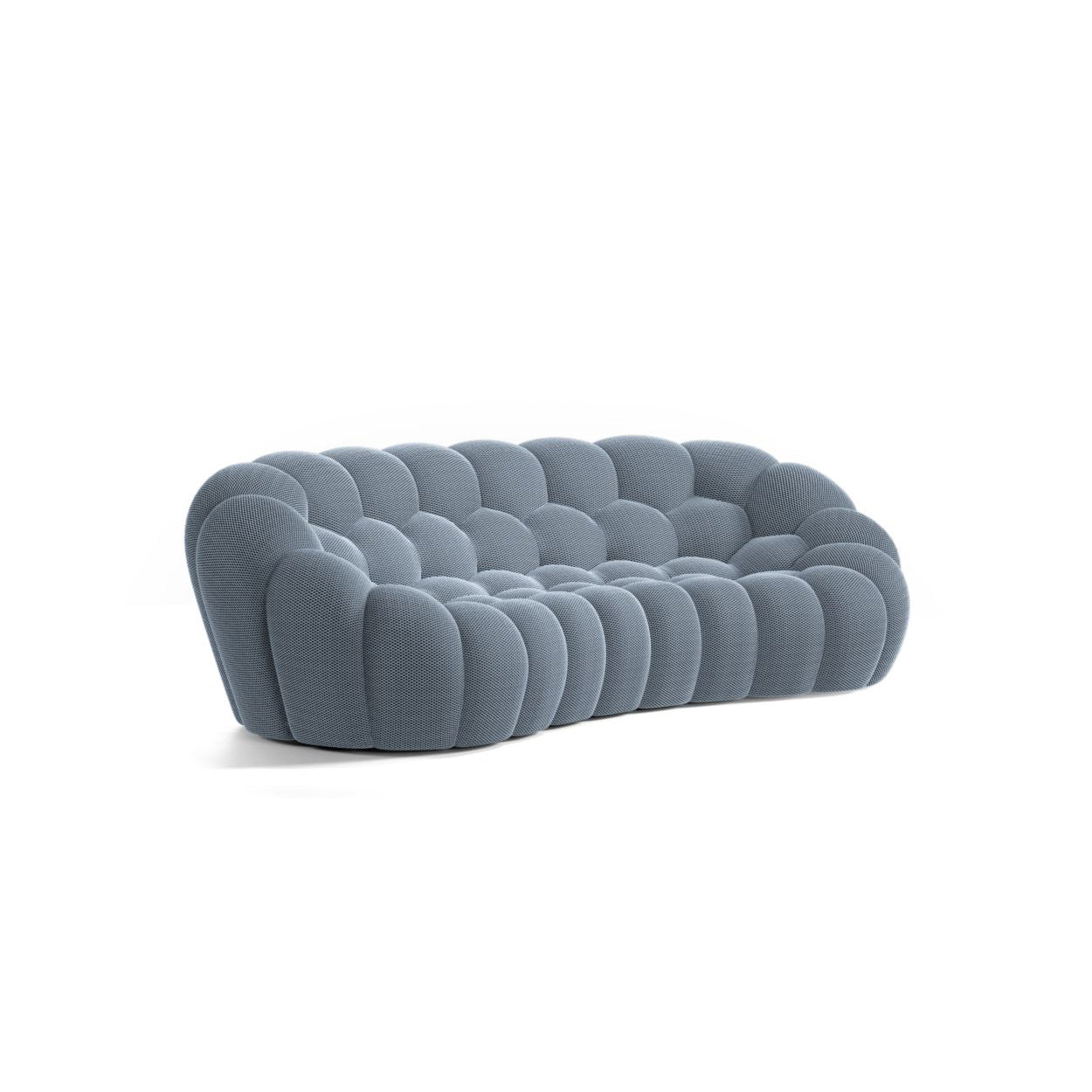 Three seater sofa with a modern recliner feature, designed by Pierre Paulin.