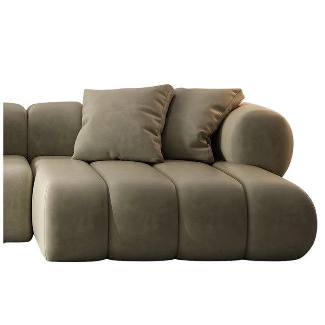 taupe-performance-fabric-bubble-sofa-detail