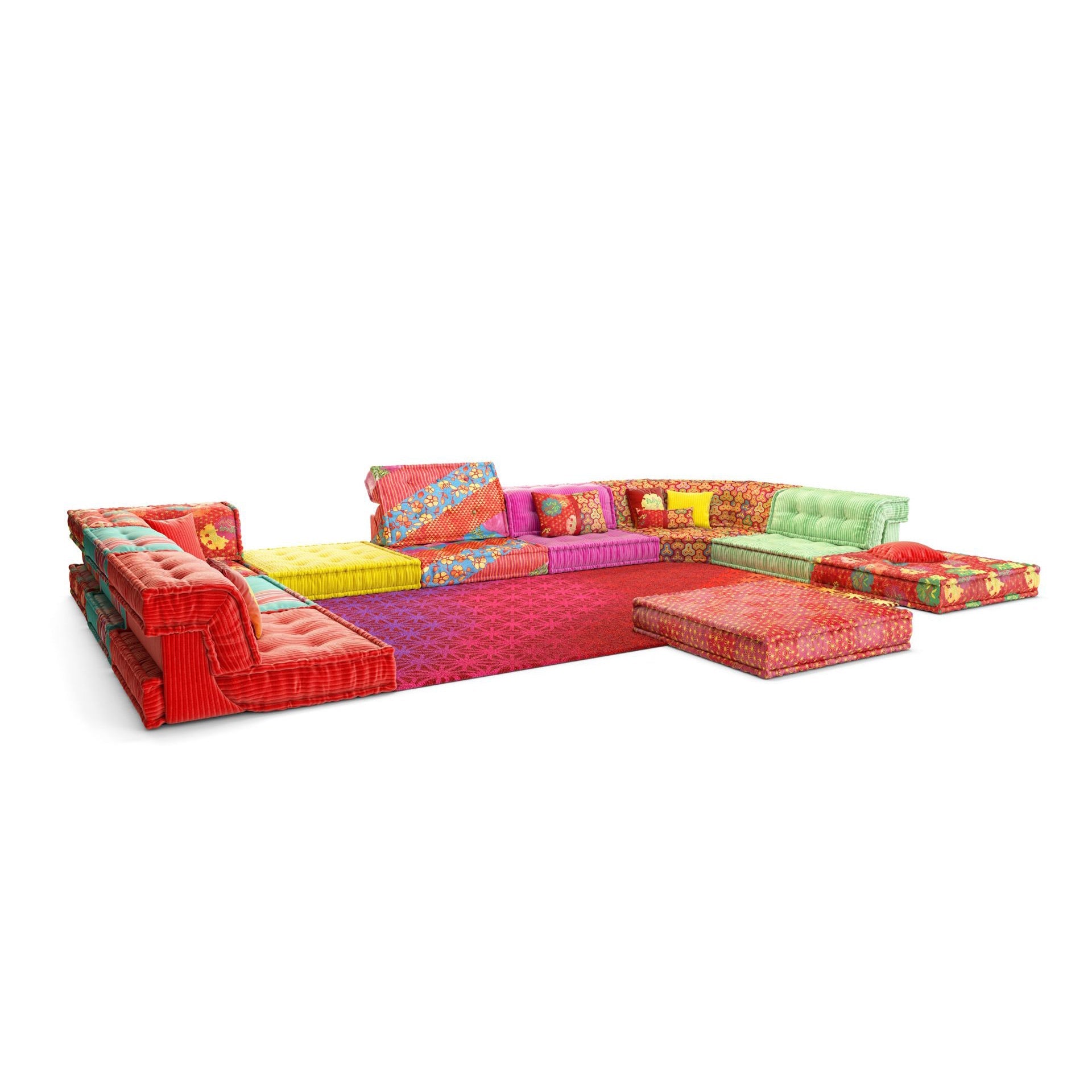 Customizable Mah Jong sectional sofa, offering endless configurations for comfort and style.