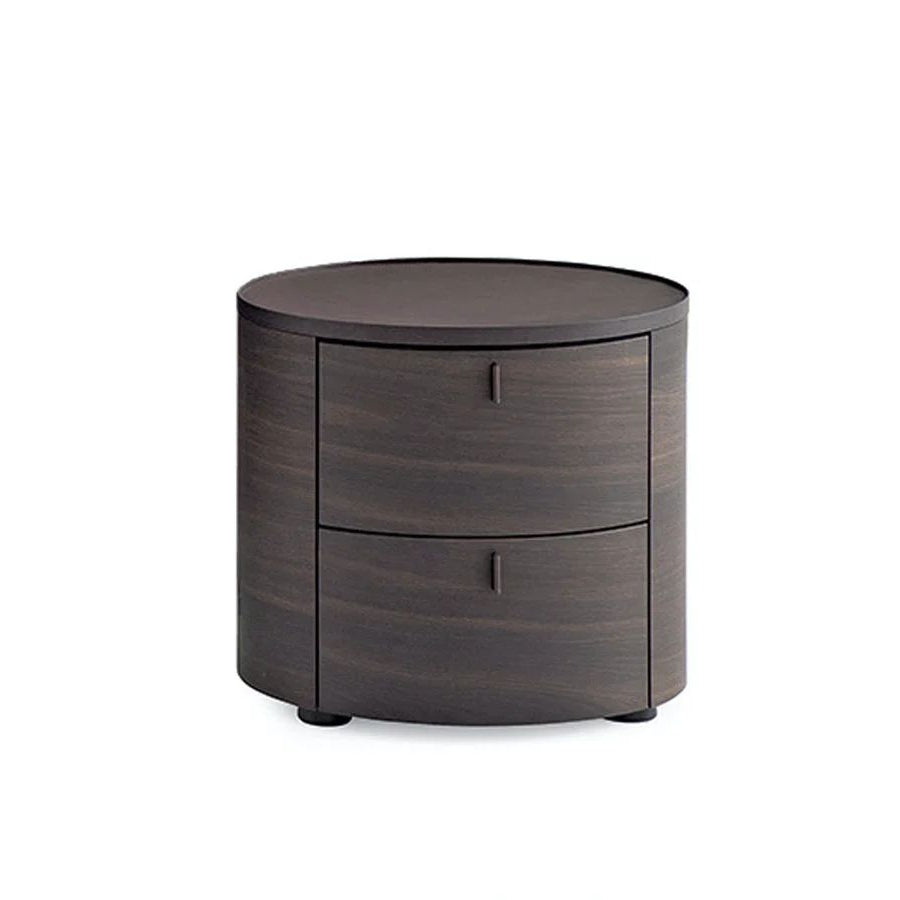 Onda Bedside Table in Matte Dark Wood