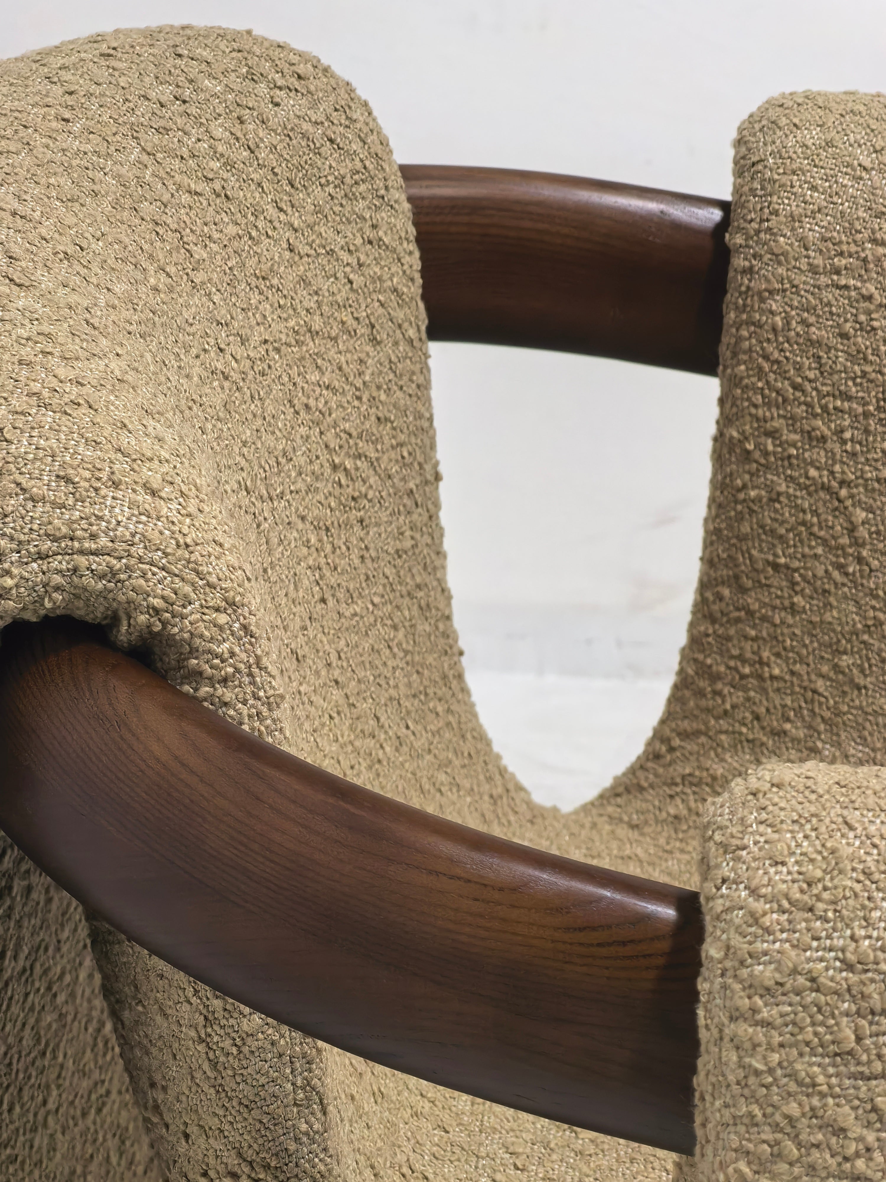 Sari Dining Chair | Vintara Design – Sculptural Bouclé Armchair