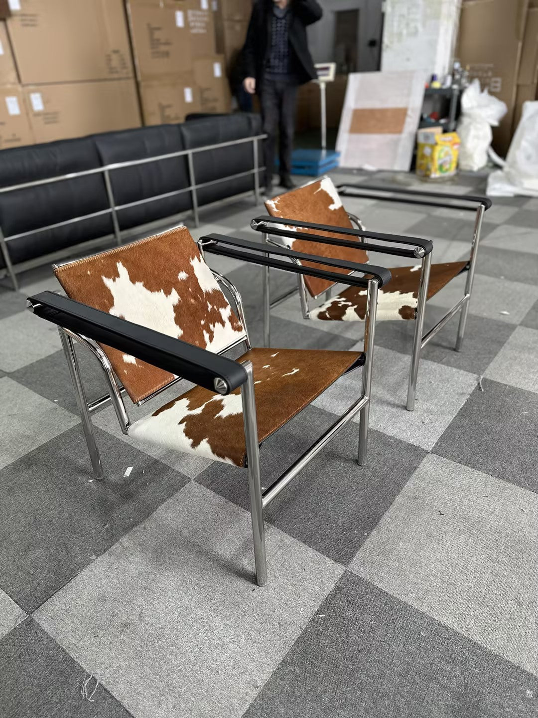 Wassily Chair | Iconic Bauhaus Tubular Metal & Cowhide Armchair