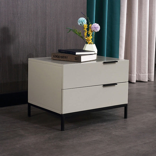 Cream White Scandinavian Nightstand