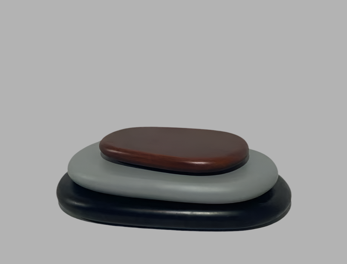 Galet Cocktail Table - Organic Pebble Rotating Lounge