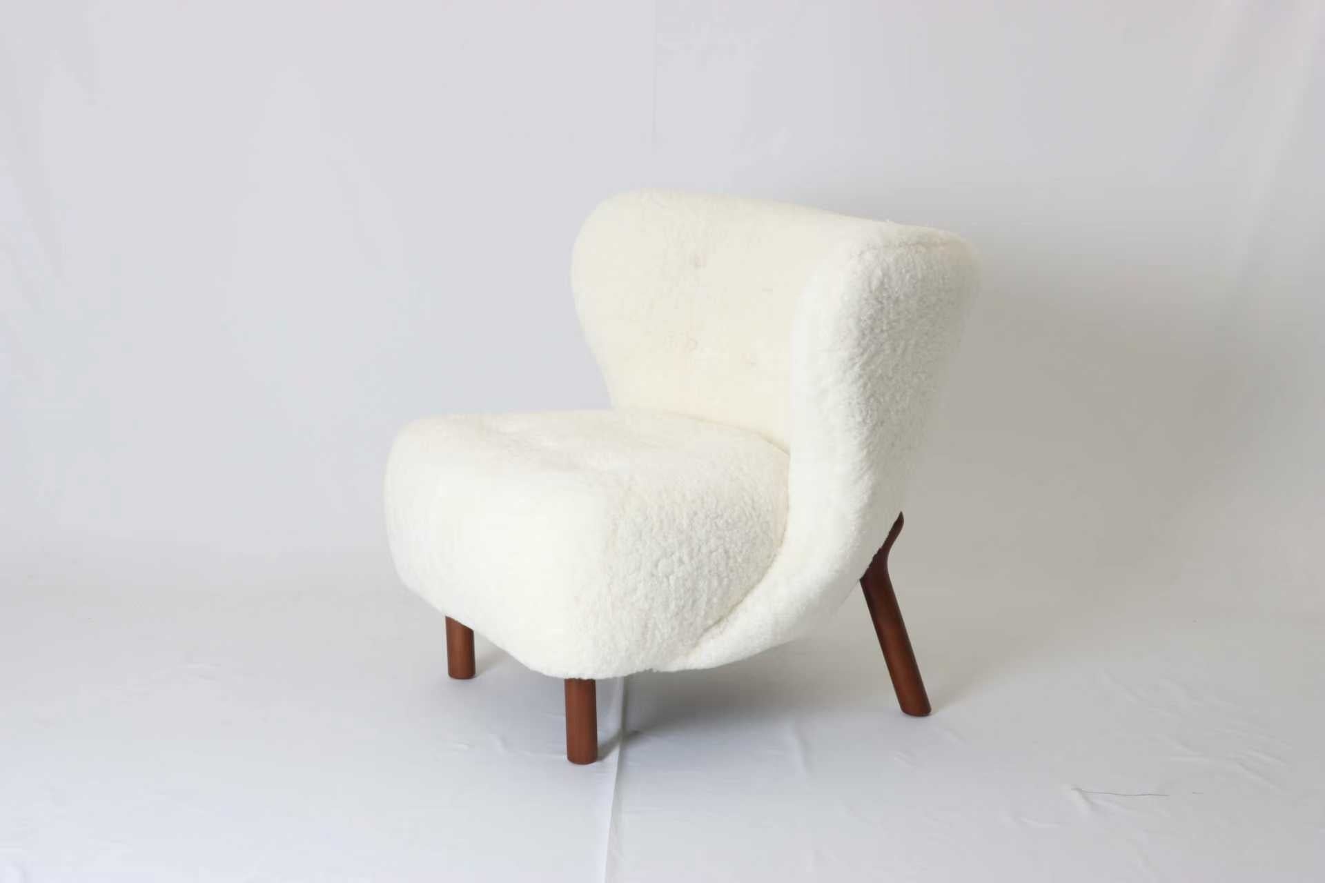 Petra Chair, Natural Luxe Sheepskin