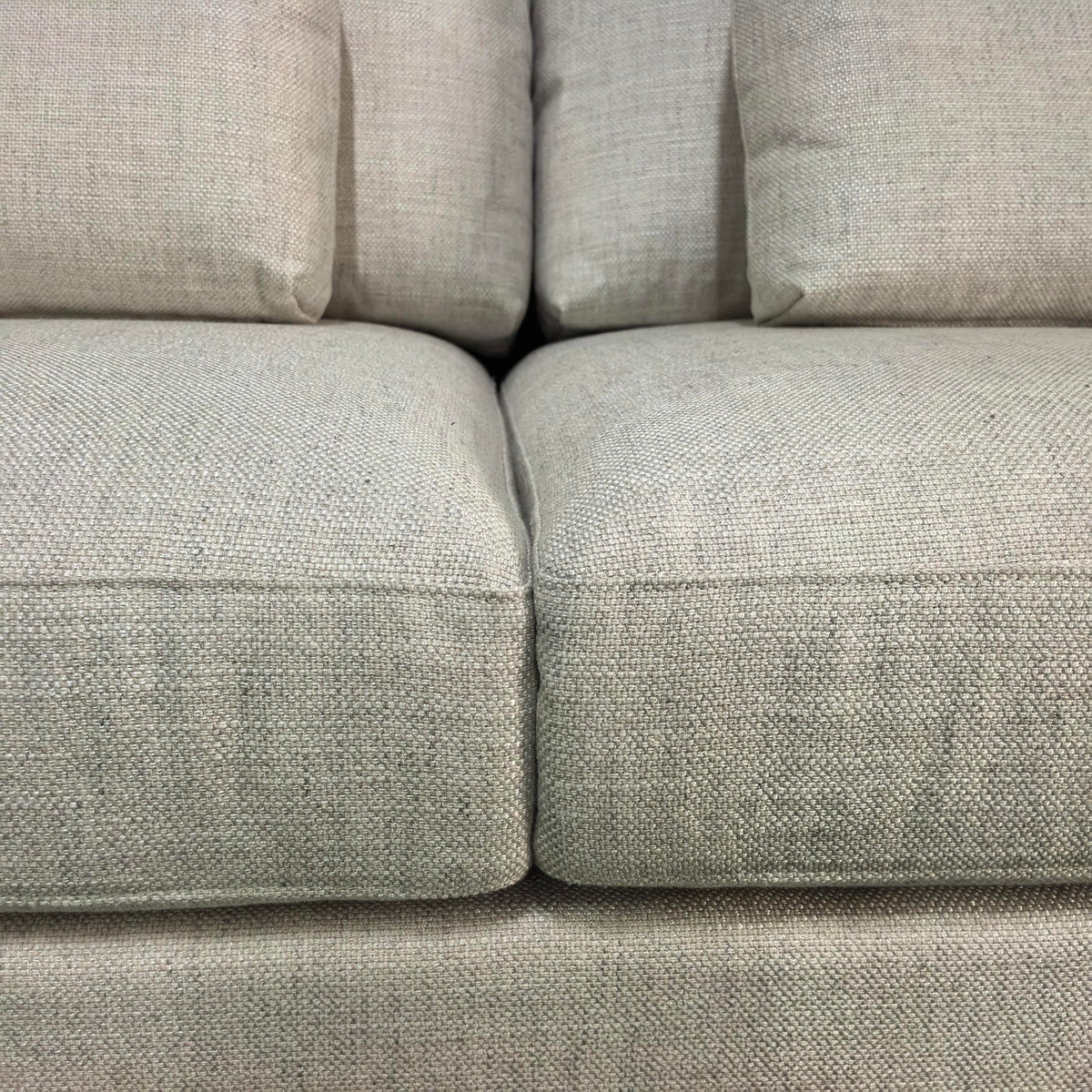 Elegant Mid-Century Linen Lounge Sofa