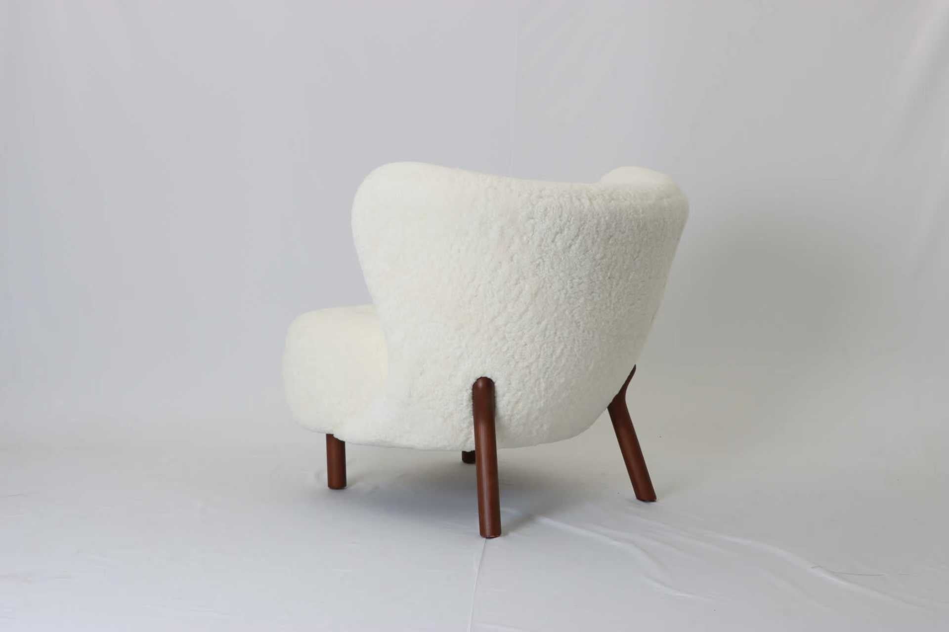 Petra Chair, Natural Luxe Sheepskin