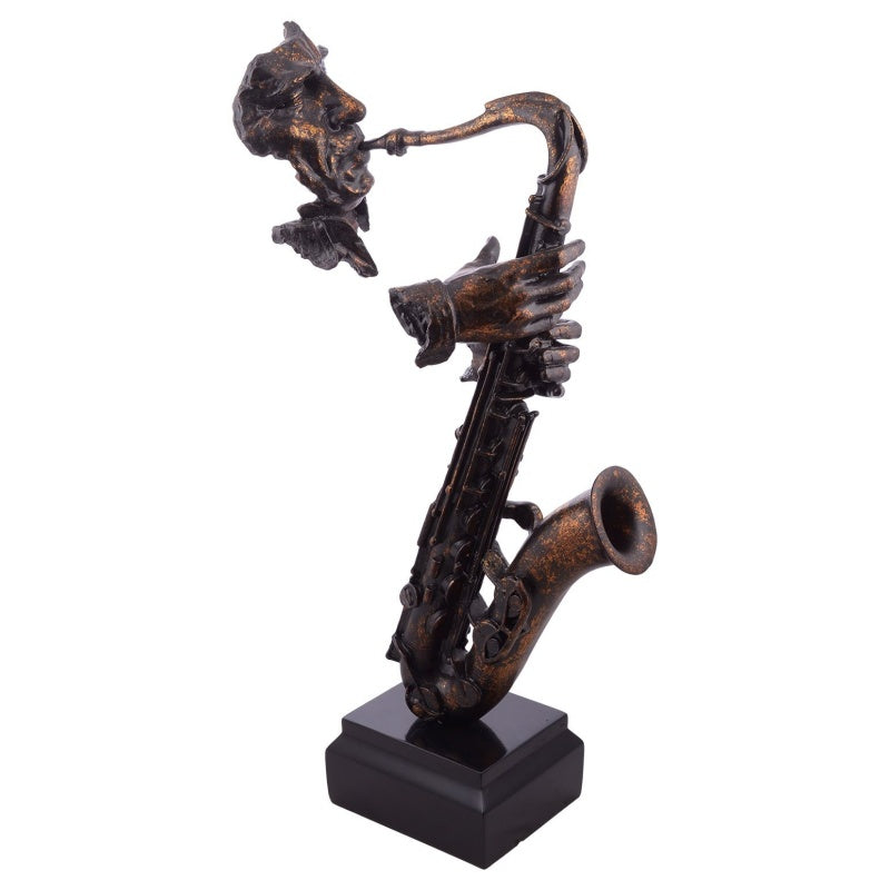 Wooden Saxophone Sculpture