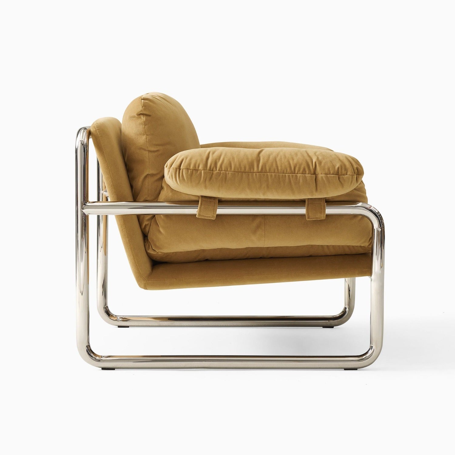 Plush Velvet Lounge Chair for Living Room & Reading Nook Use
