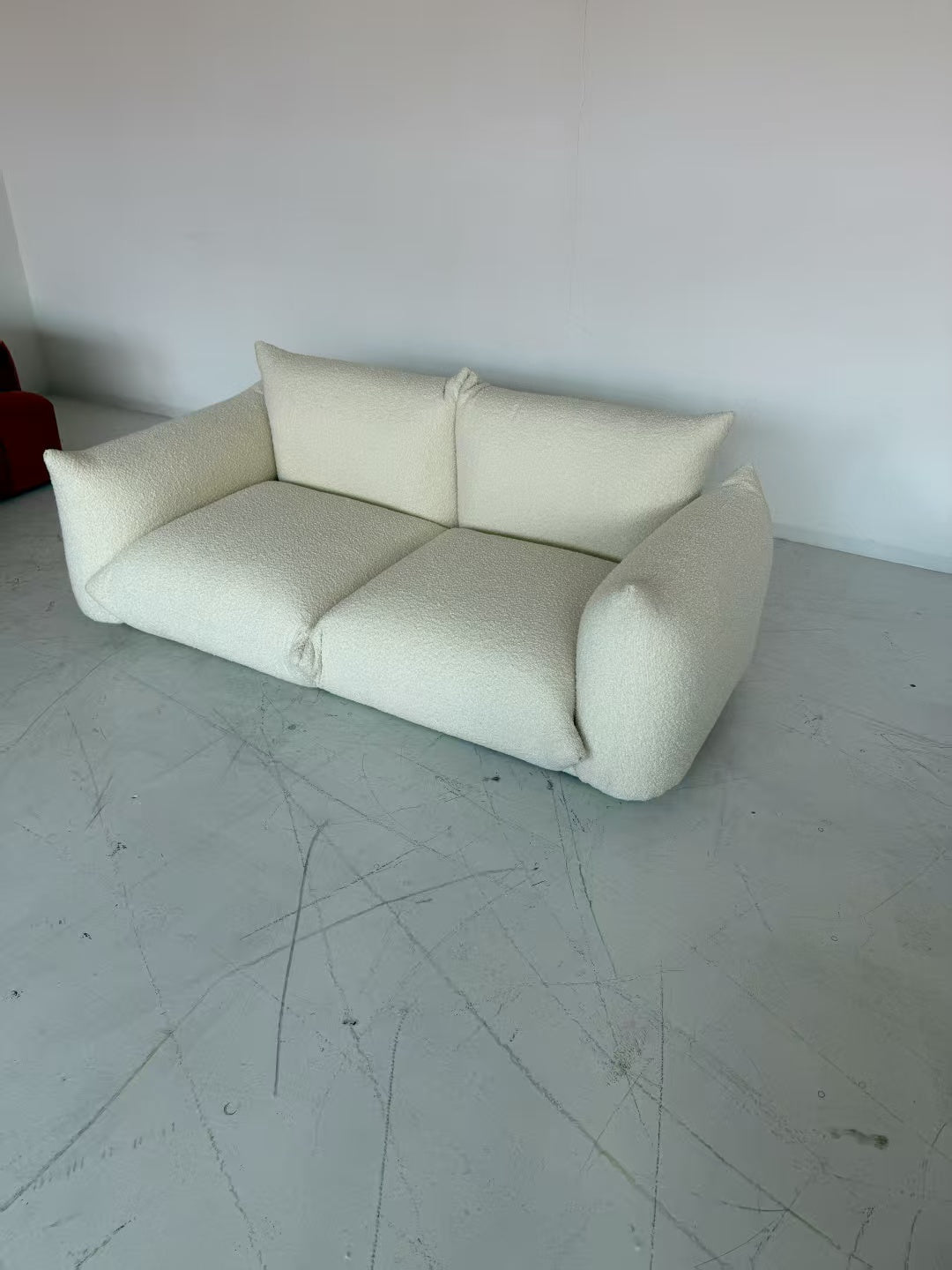 Spice Velvet Marenco Two-Seater Sofa - Modern Contemporary Couch