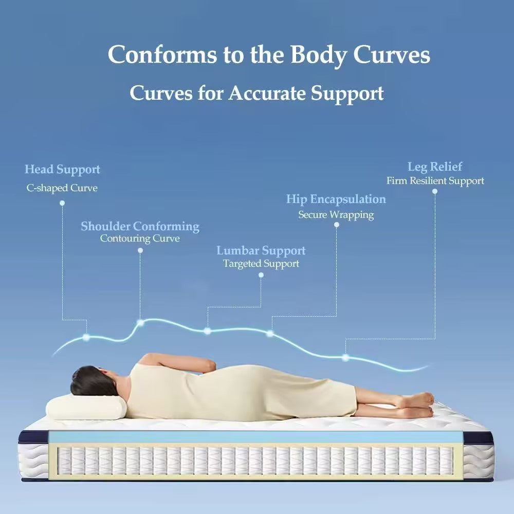 Vintara Design BS-158 Eco 3E Coir Mattress, Anti-Bacterial Fabric
