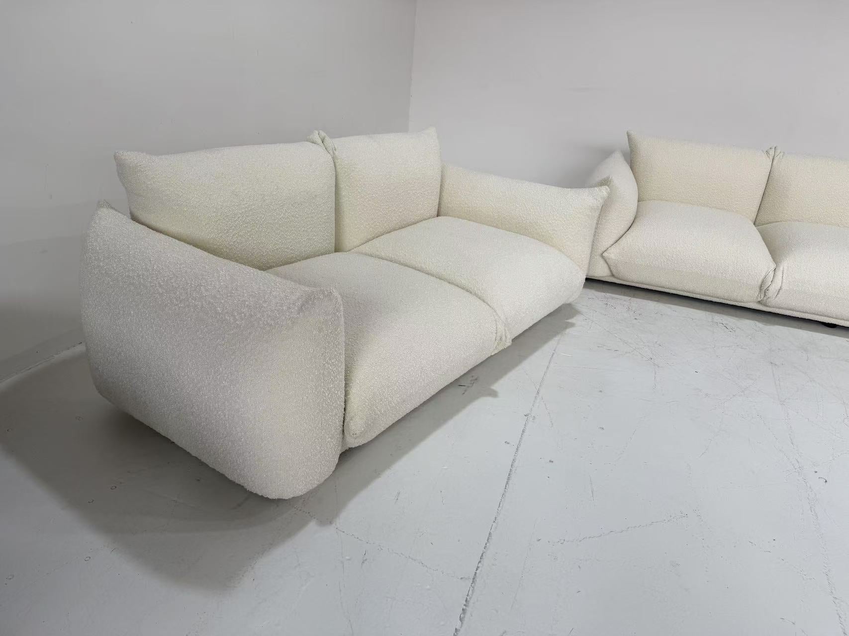 ももこ ② Marenco Two Seater Sofa, Ivory Linen – Interior Icons