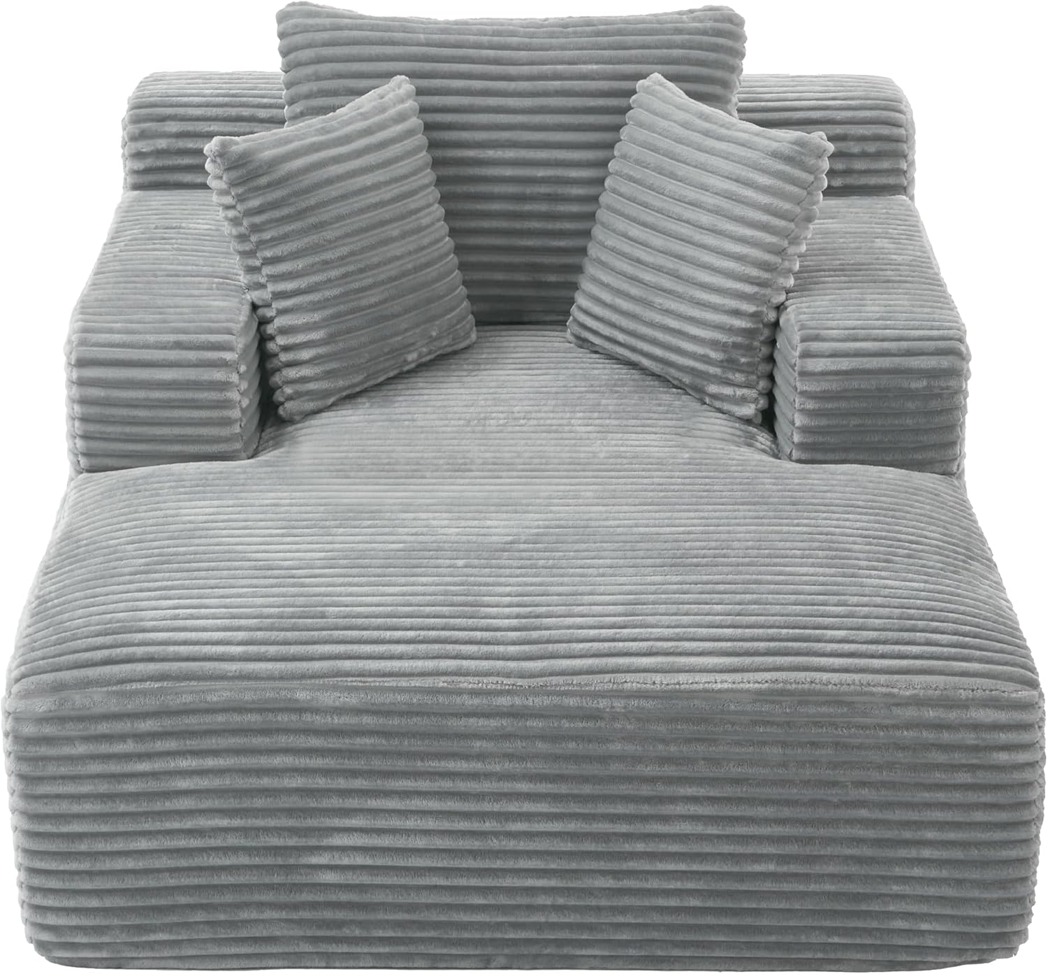 oversized-corduroy-lounge-sofa-grey-front-view
