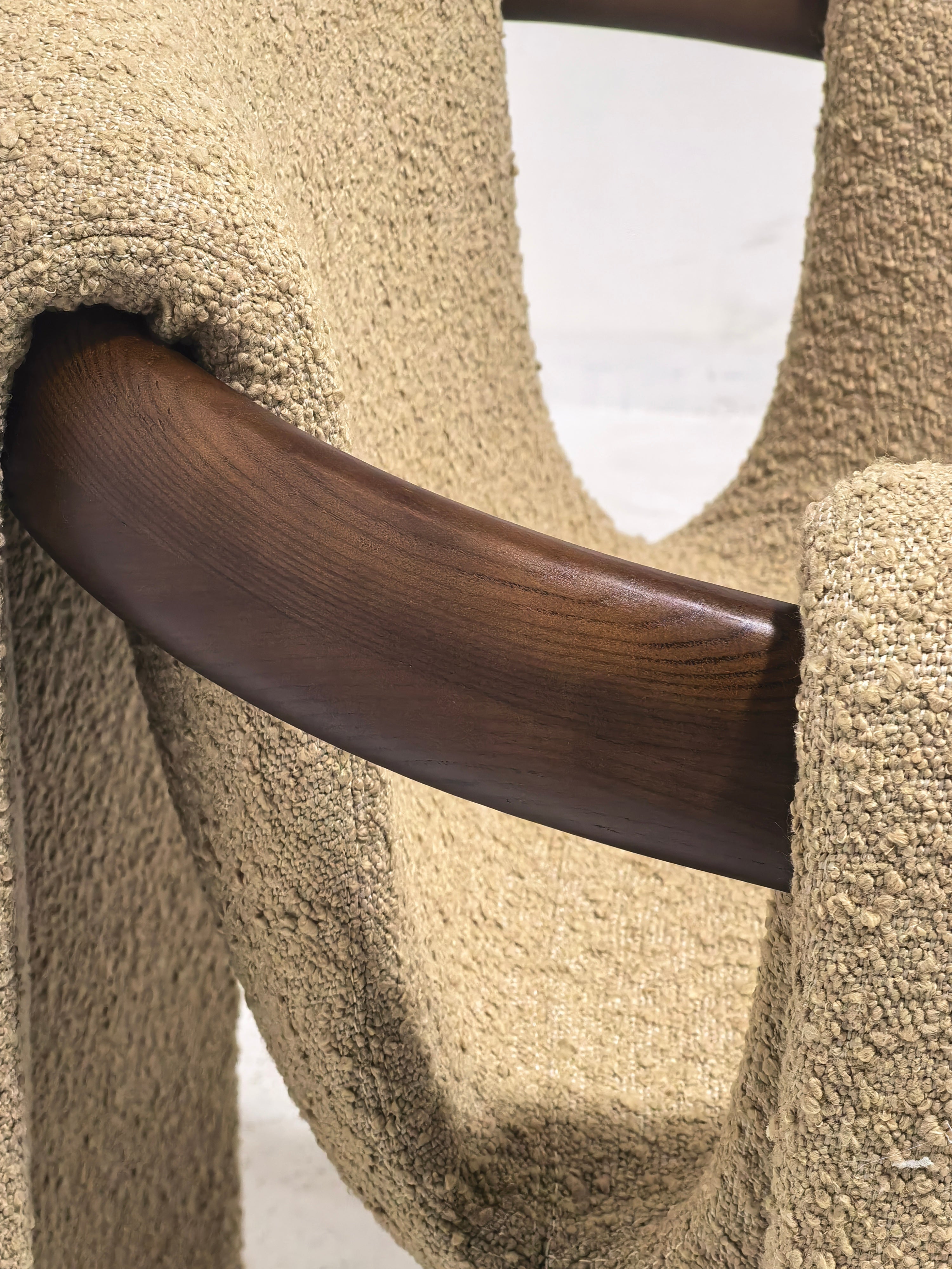 Sari Dining Chair | Vintara Design – Sculptural Bouclé Armchair