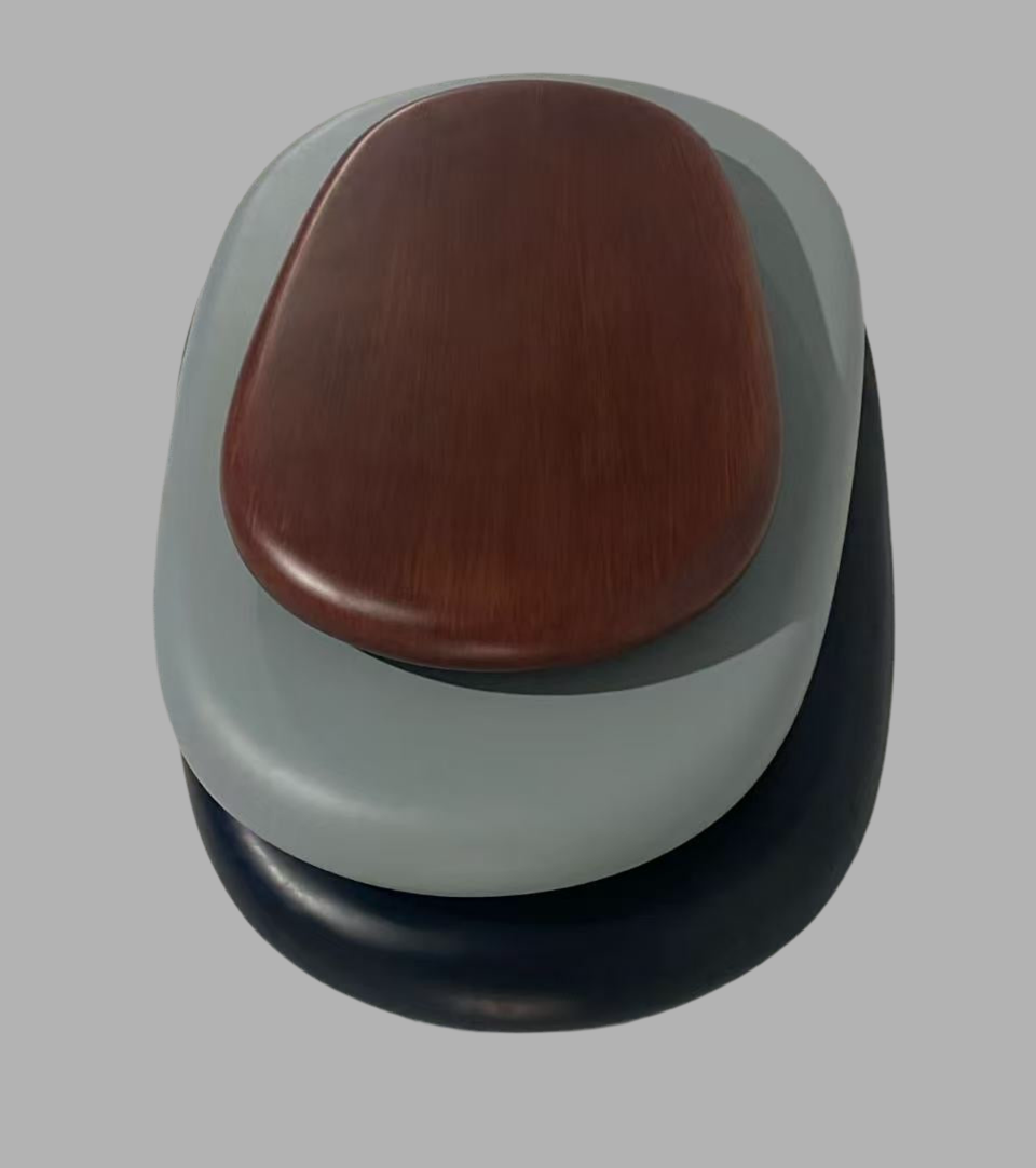Galet Cocktail Table - Organic Pebble Rotating Lounge