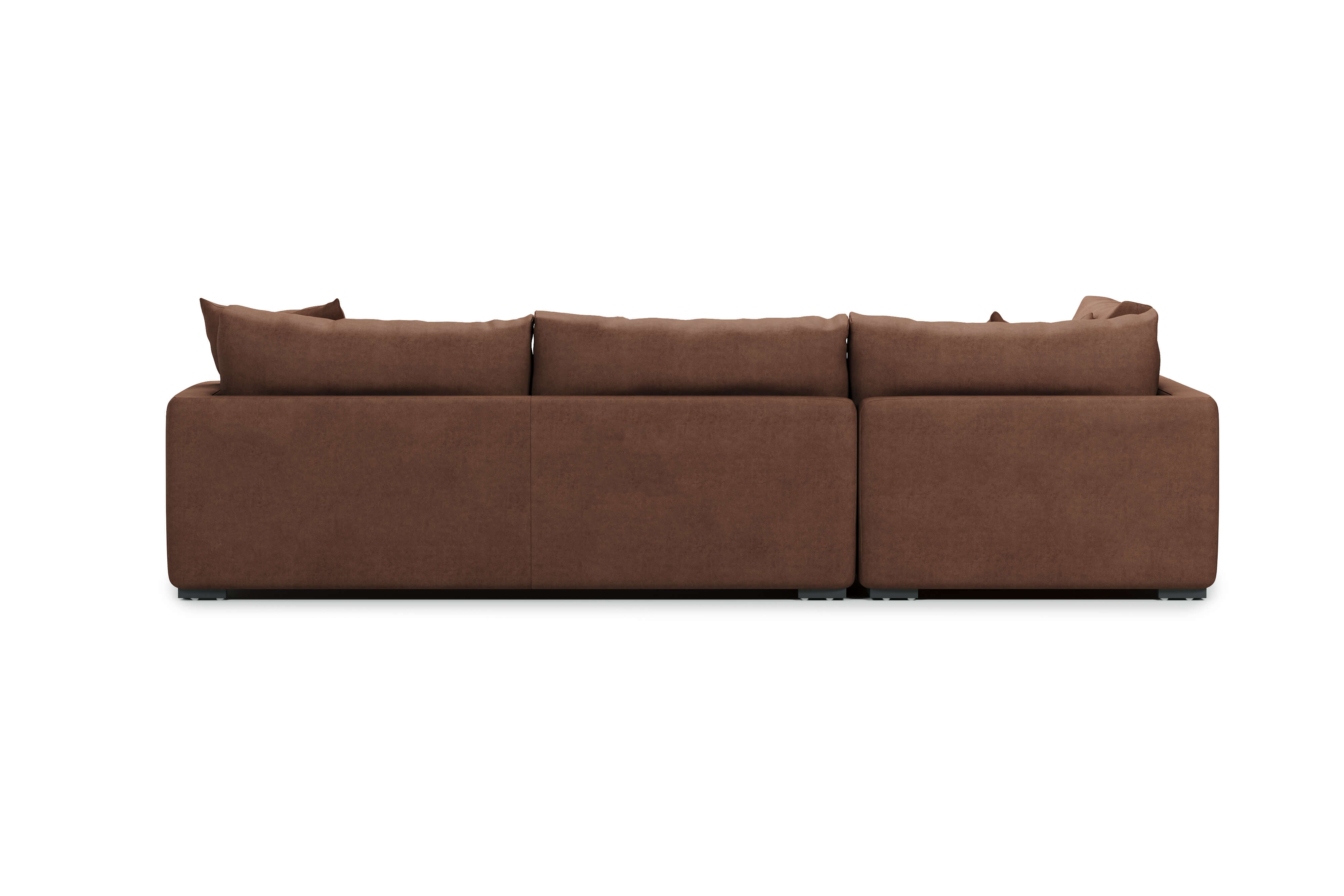 Long Beach Leather Left Corner Sofa