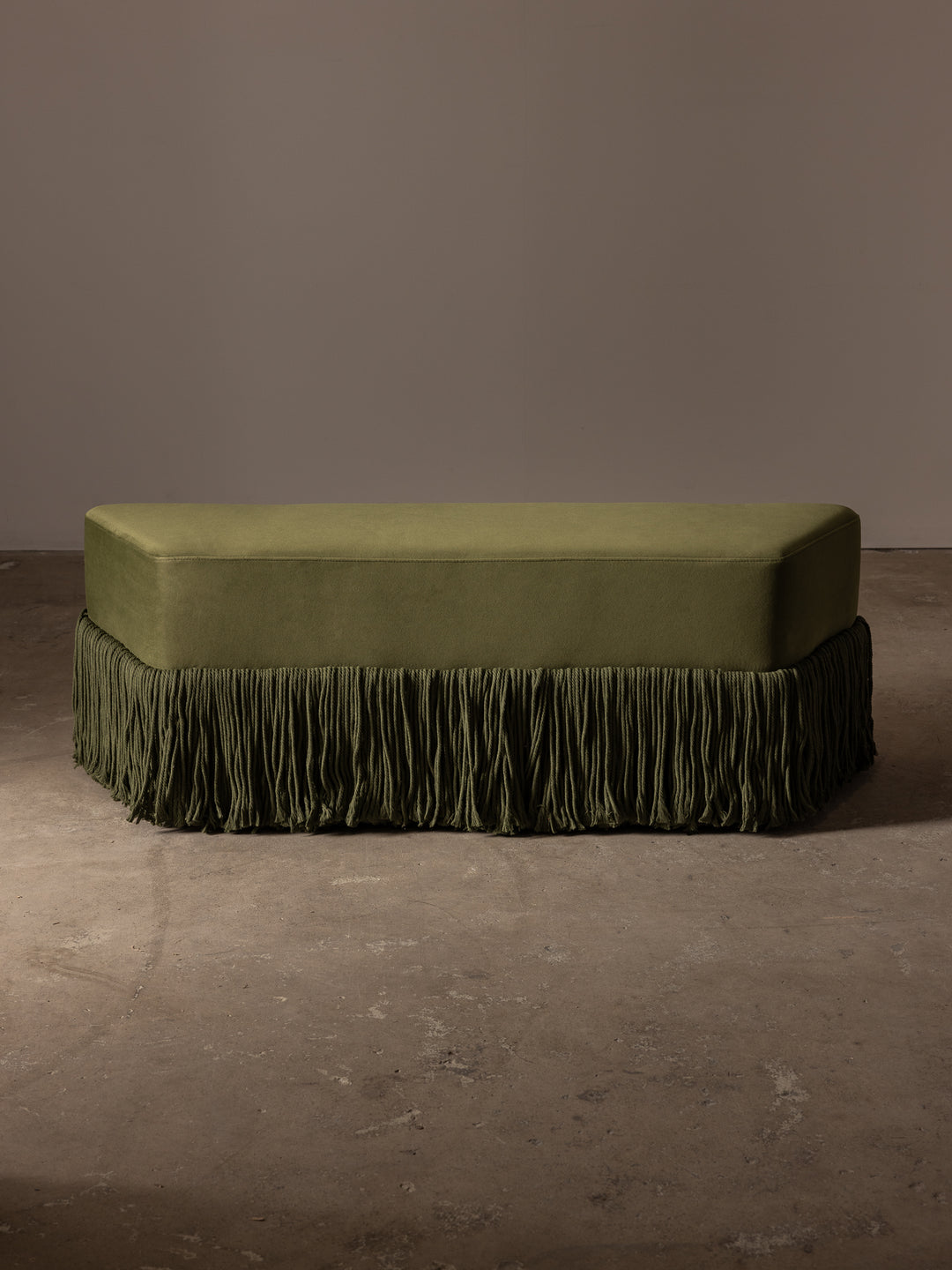 Dusty Rose Allard Sculptural Accent Bench