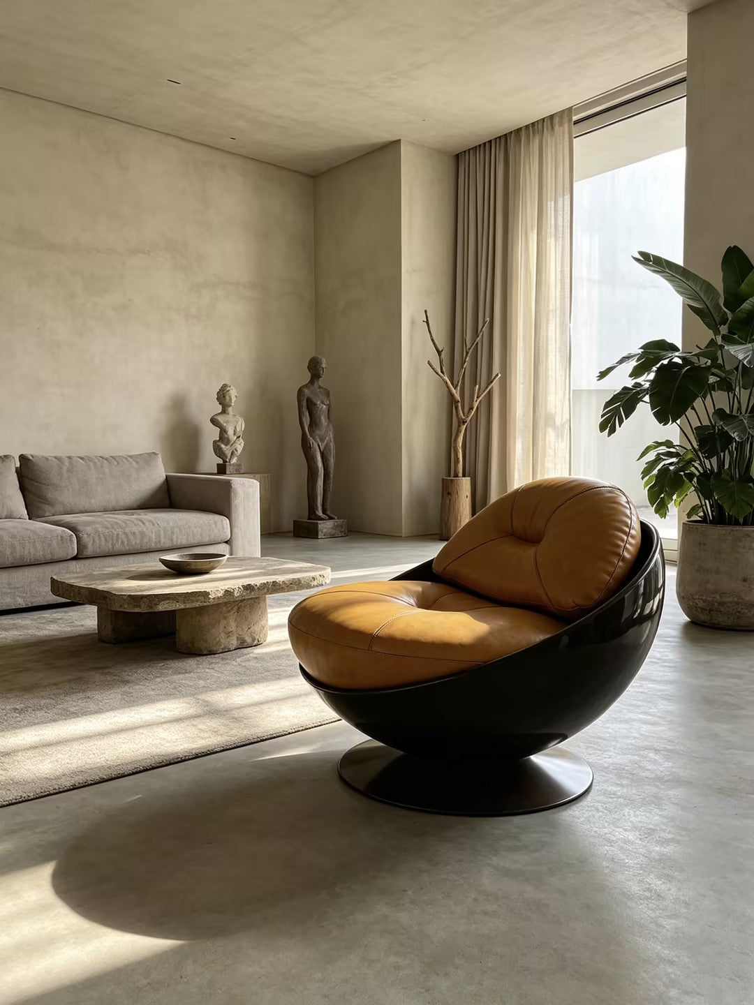Mid-Century Space Age Esfera Armchair