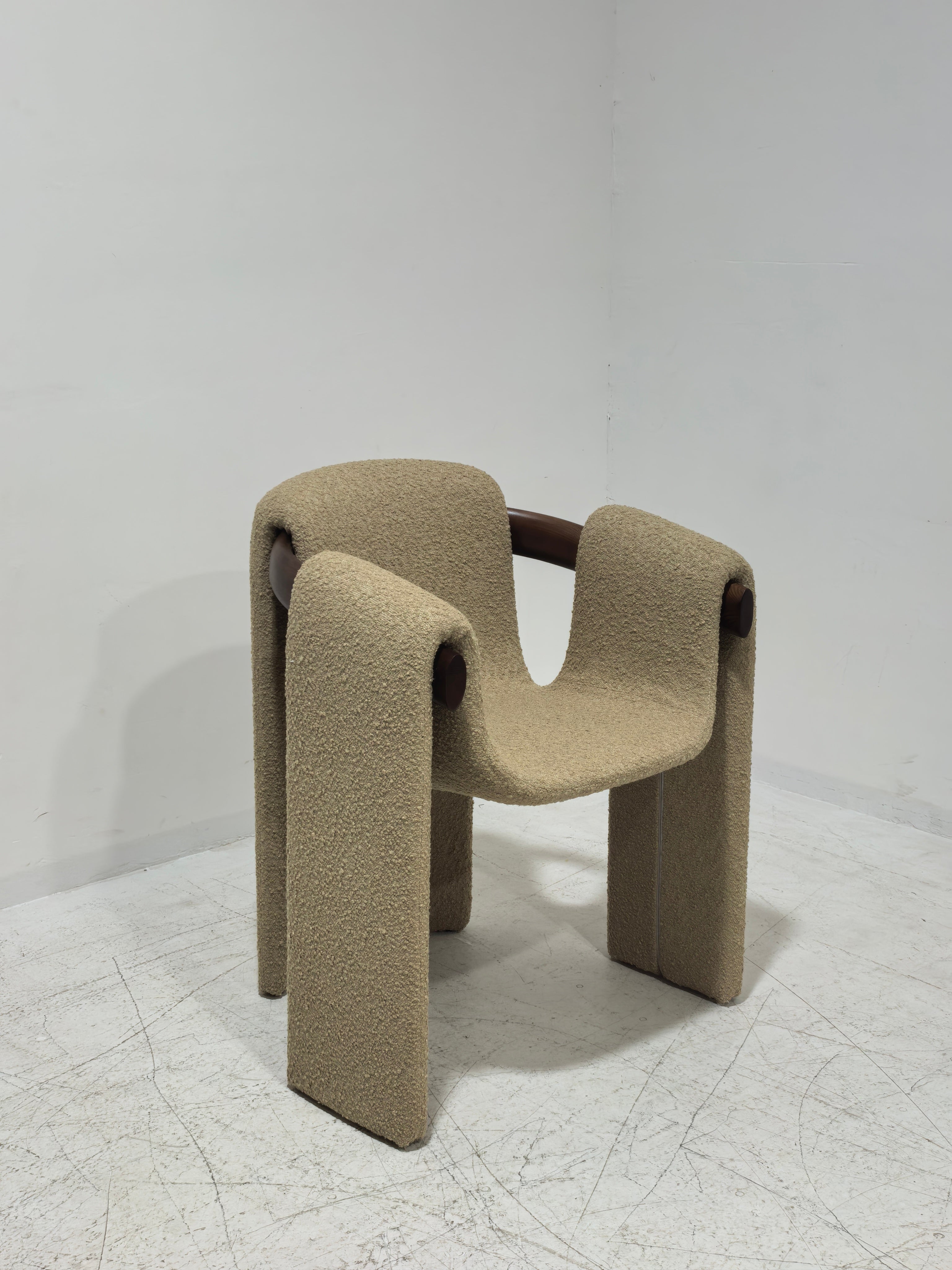 Sari Dining Chair | Vintara Design – Sculptural Bouclé Armchair