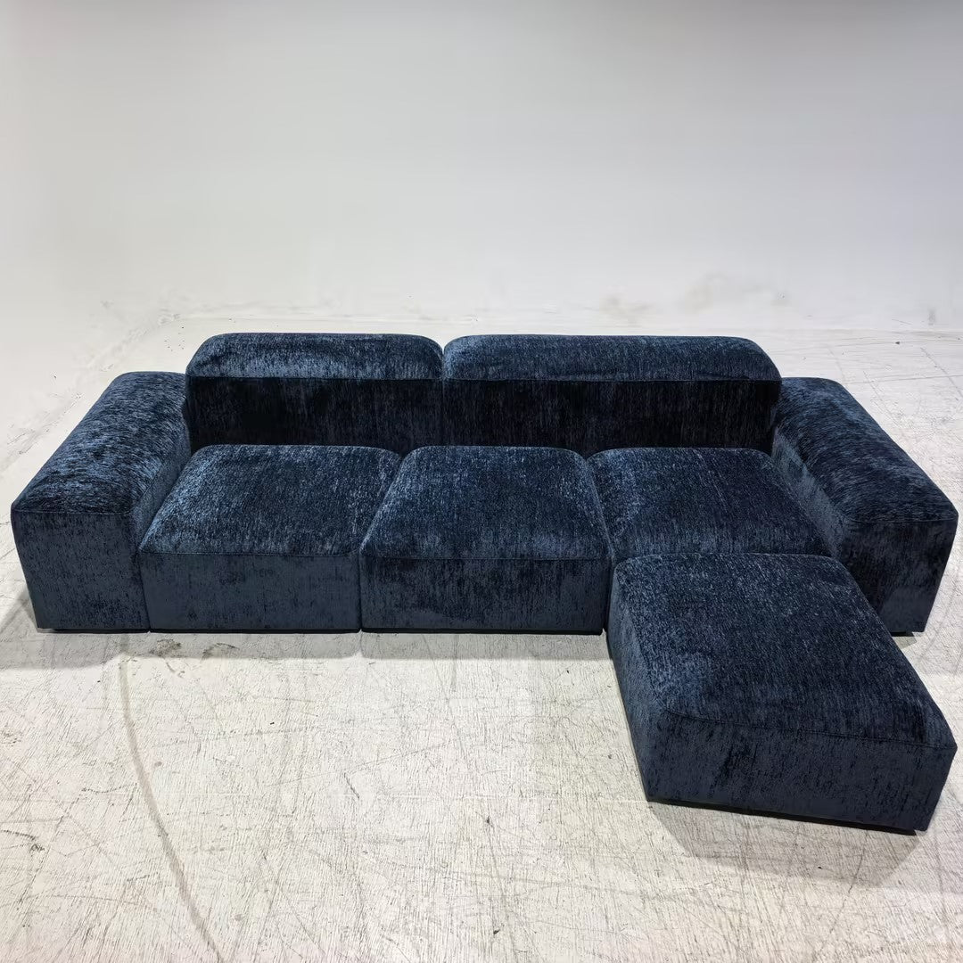 Amura Lapis Inspired Luxury Modular Sectional Sofa | Modern Velvet Living Room Couch