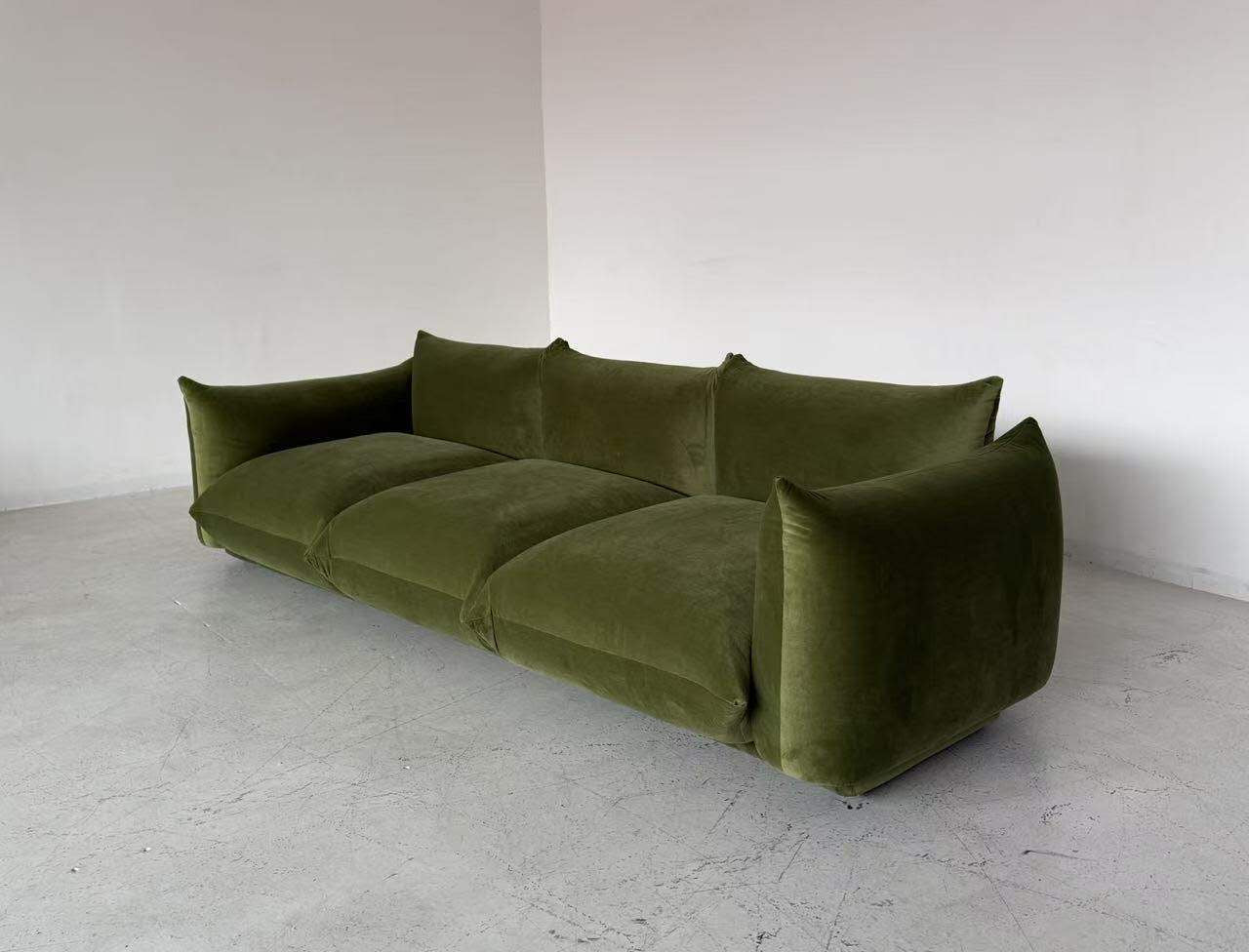 Spice Velvet Marenco Three Seater Sofa