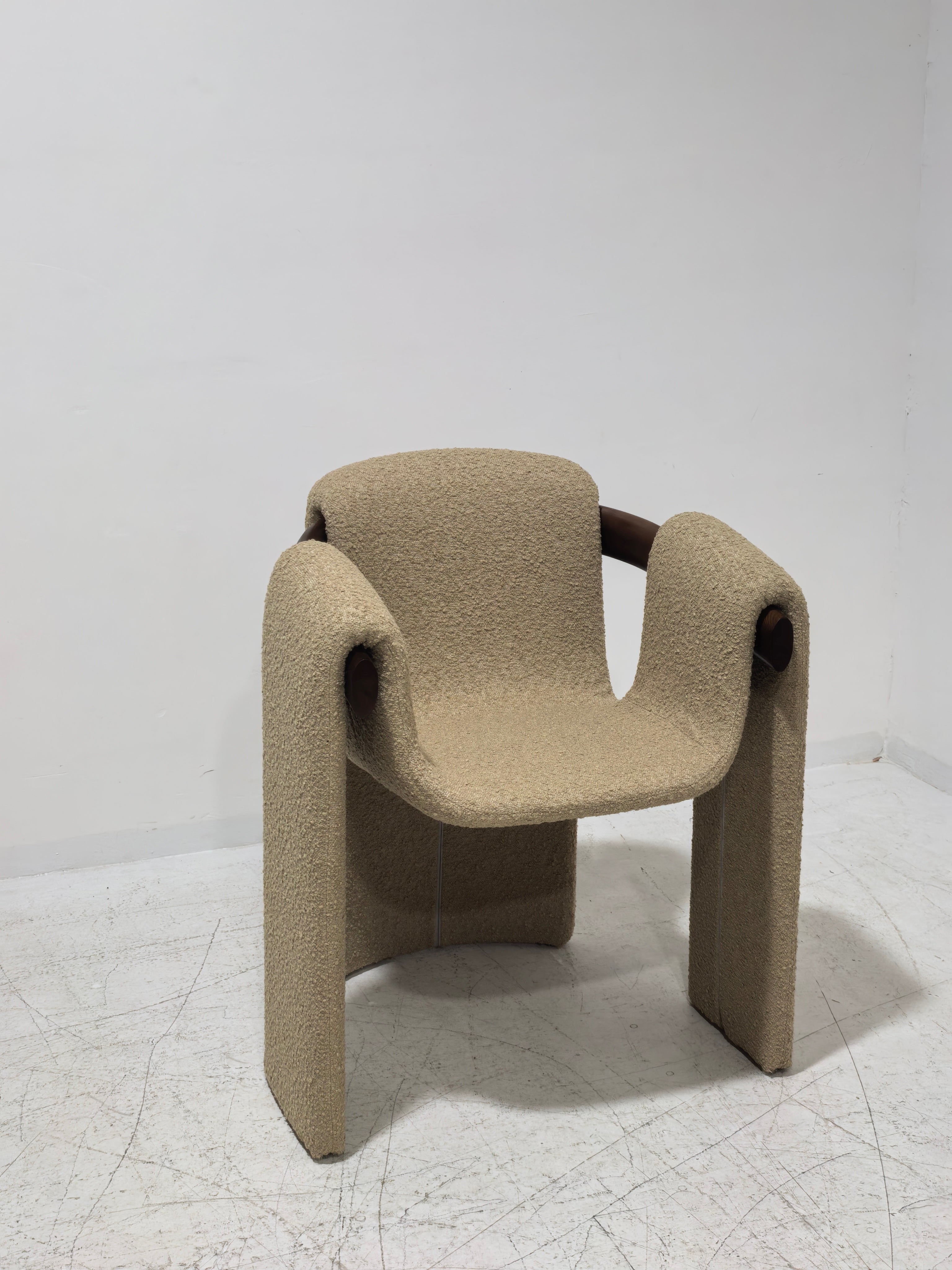 Sari Dining Chair | Vintara Design – Sculptural Bouclé Armchair