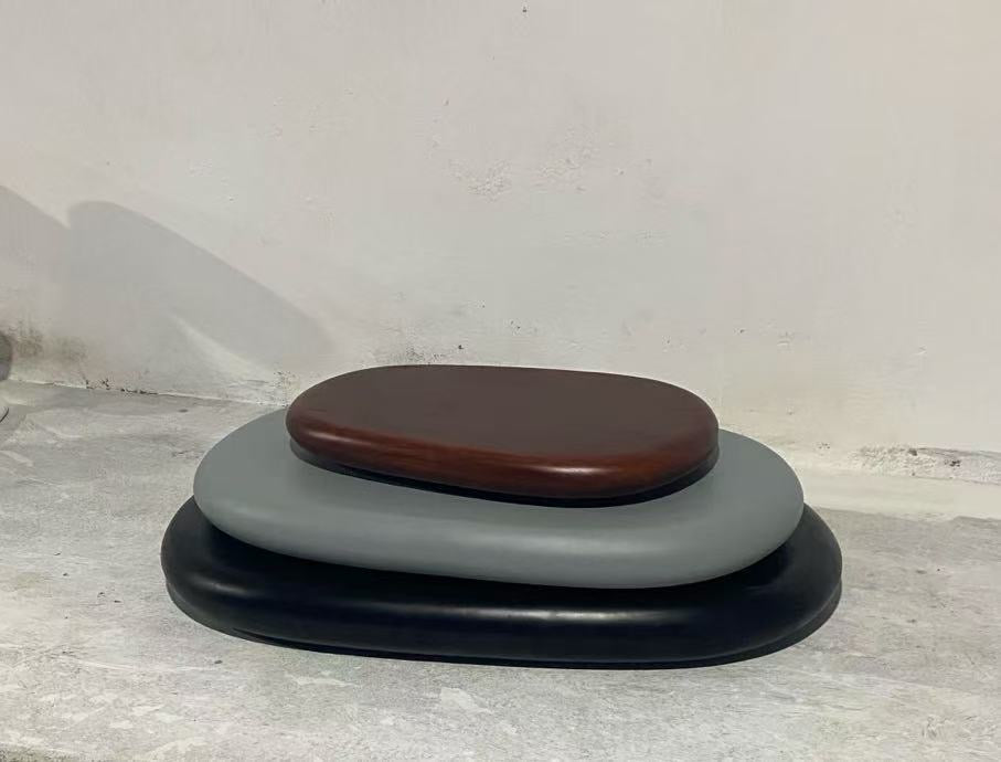 Galet Cocktail Table - Organic Pebble Rotating Lounge
