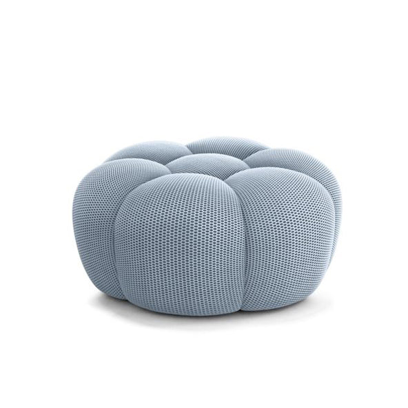 Sacha Lakic Bubble Sofa in a minimalist decor, reflecting innovation in furniture design.