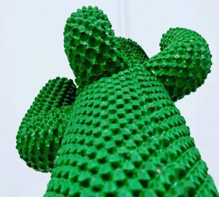 Vibrant green cactus coat stand, designed by Guido Drocco and Franco Mello.